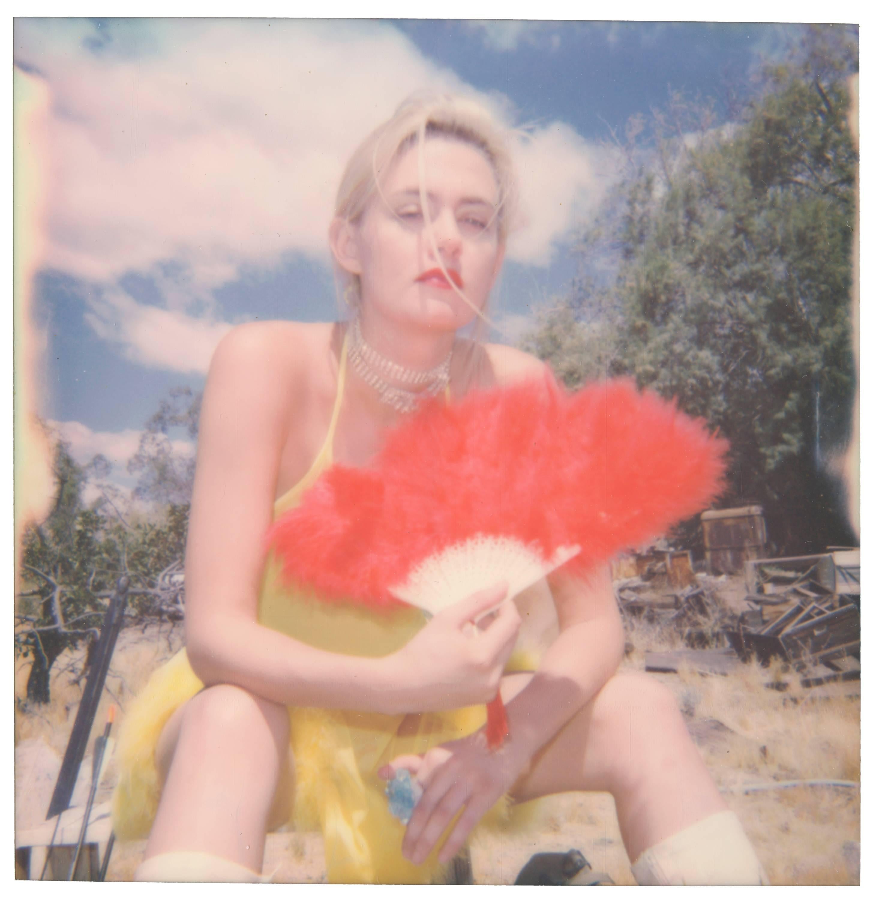 Stefanie Schneider Portrait Photograph – Big Girls don''t Cry (Heavenly Falls)  Polaroid, Zeitgenssisch