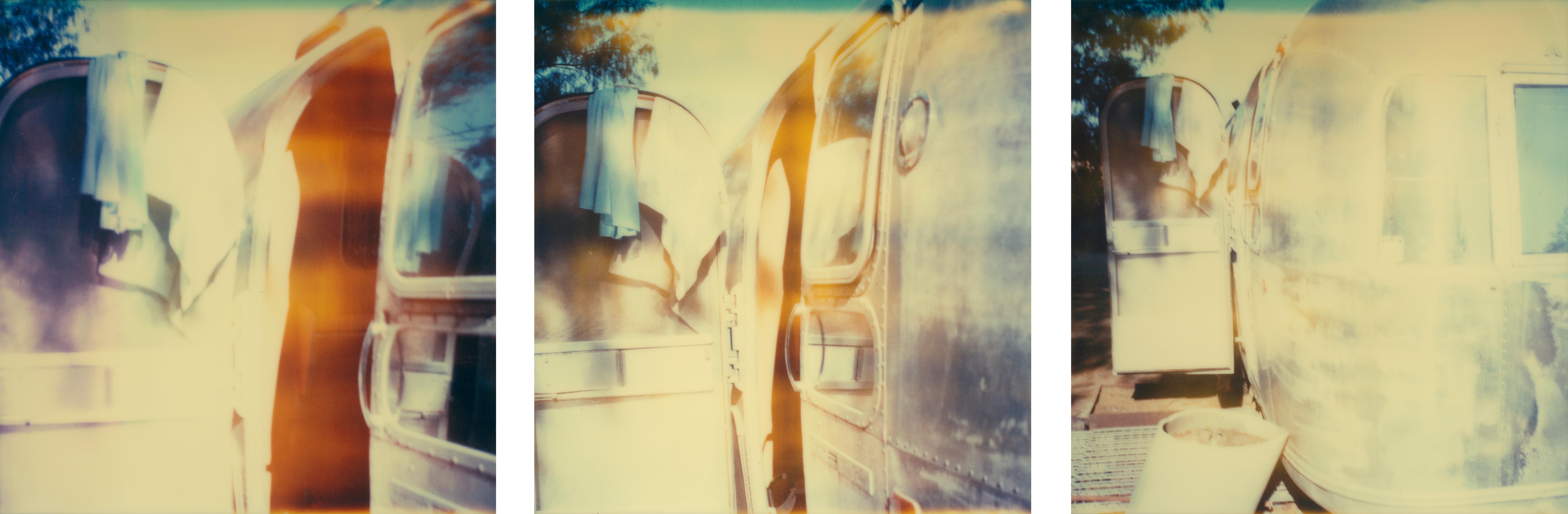 Stefanie Schneider Landscape Photograph - Blue Dress - Sidewinder, analog, triptych