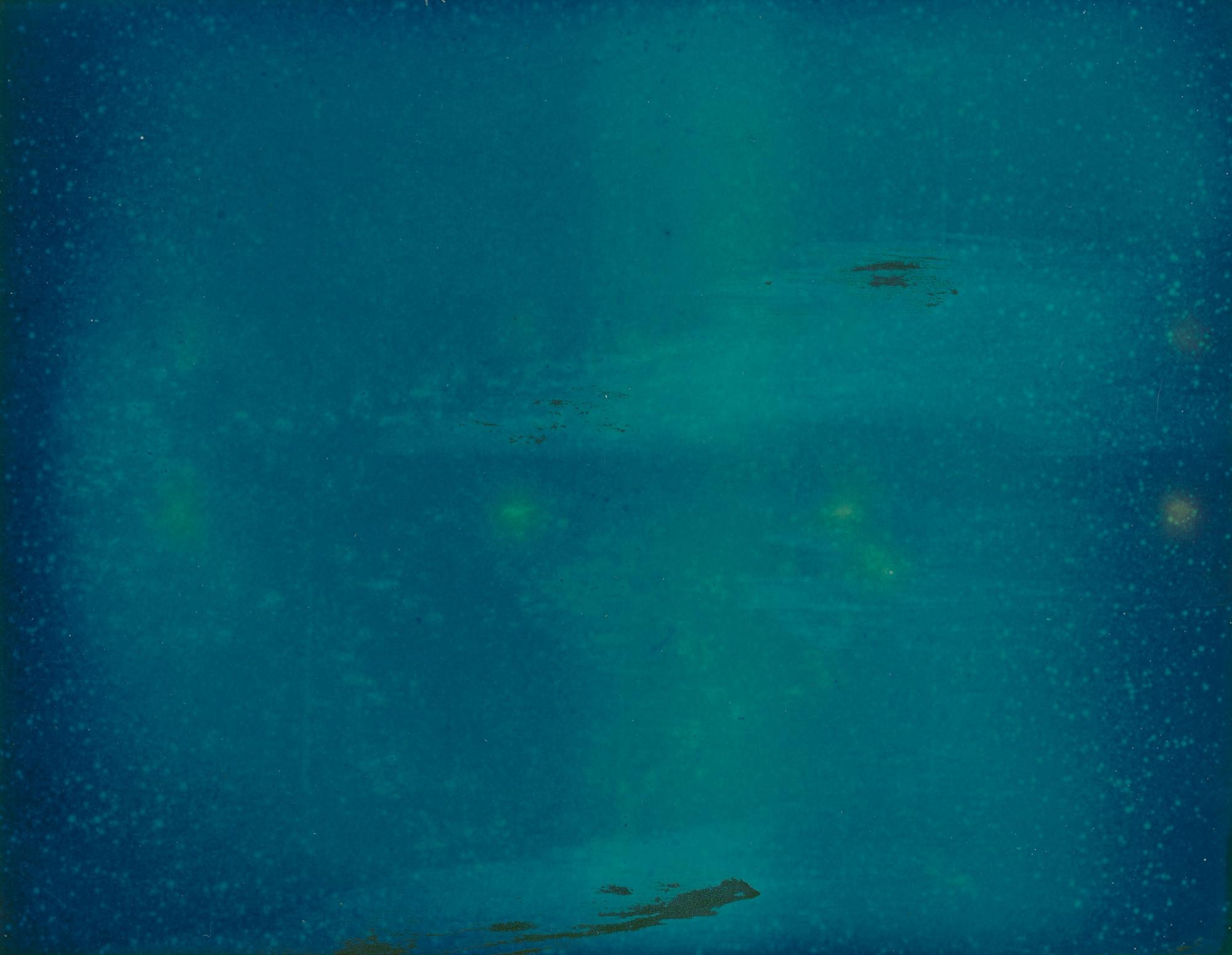 Blau II (Dekonstruivismus) – Zeitgenössischer, ausgestellter Polaroid