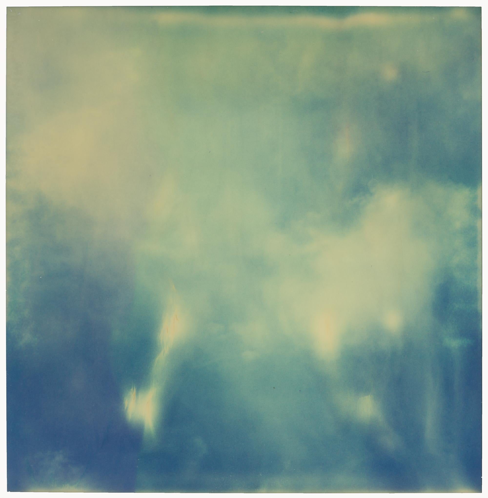 Stefanie Schneider Abstract Photograph - Blue Space Light - Planet of the Apes 07 - 21st Century, Polaroid, Abstract