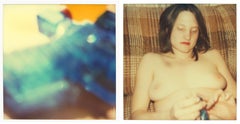 Blue Water Pistol - 29 Palms, CA, diptych