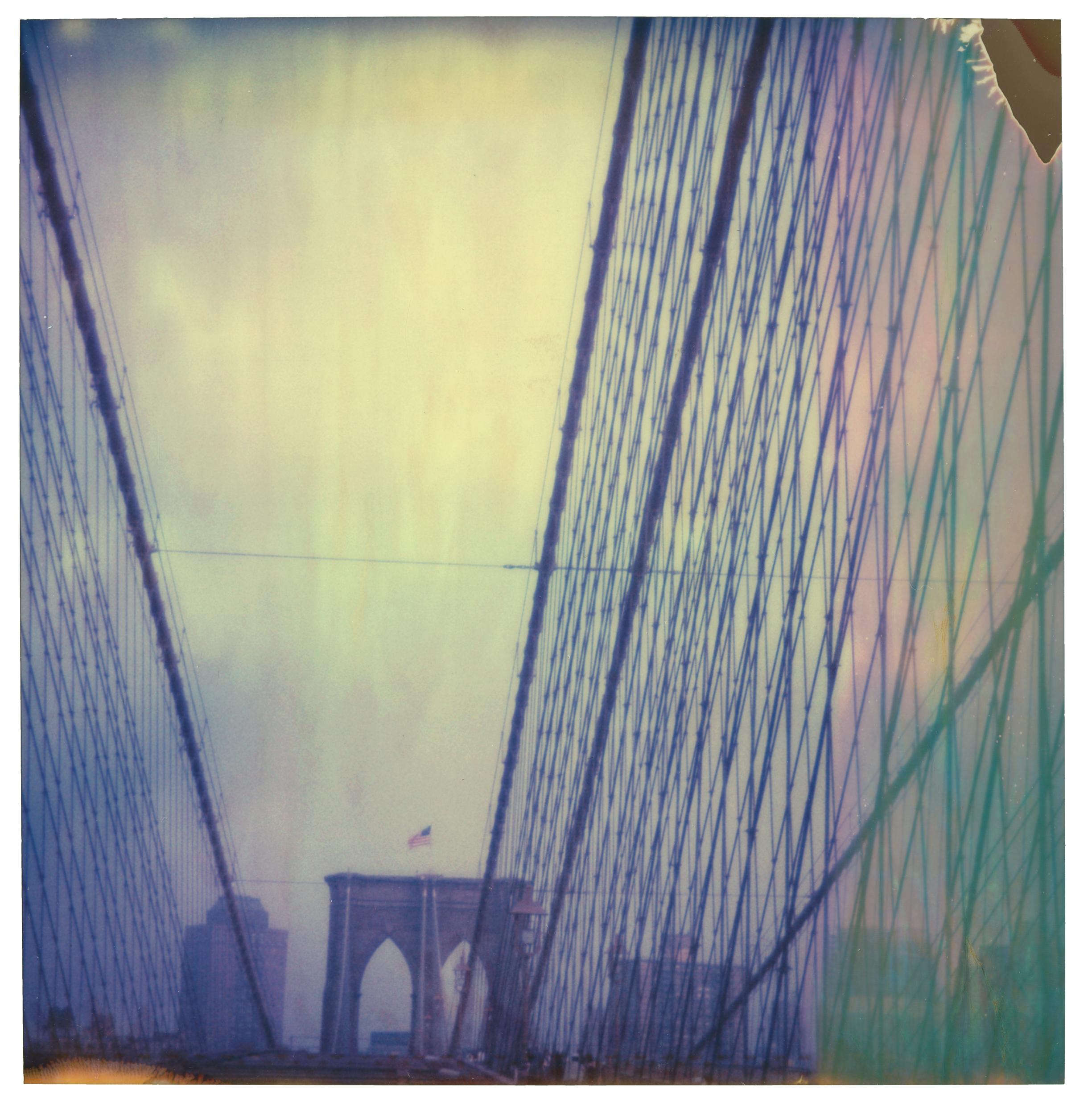 Stefanie Schneider Landscape Photograph - Brooklyn Bridge (Stay) - Polaroid, 21st Century