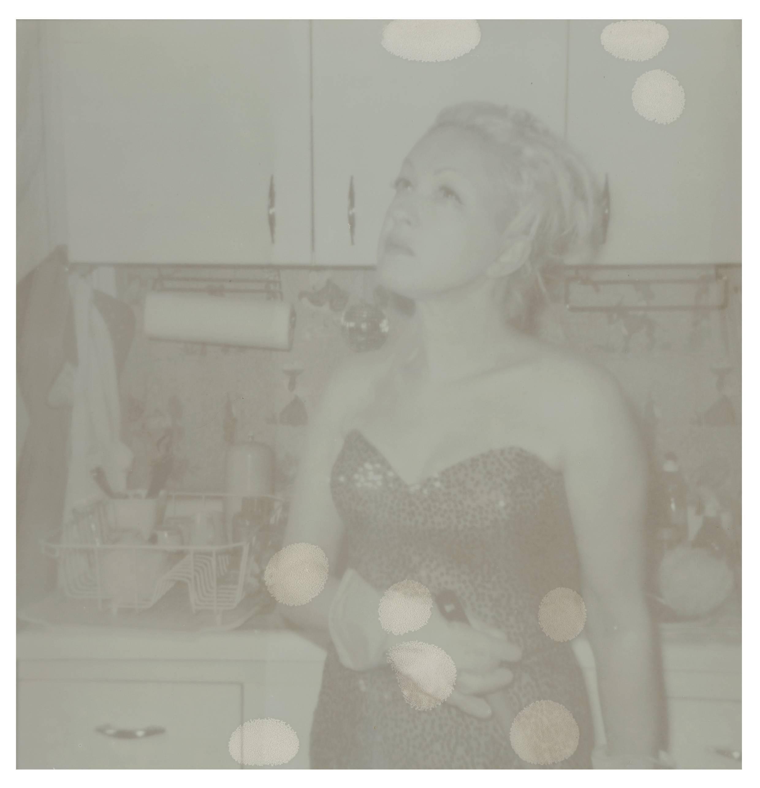 Stefanie Schneider Black and White Photograph - Bubble Dreams Bursting (Cyndi Lauper) - record cover shoot, Artist Proof 1/2