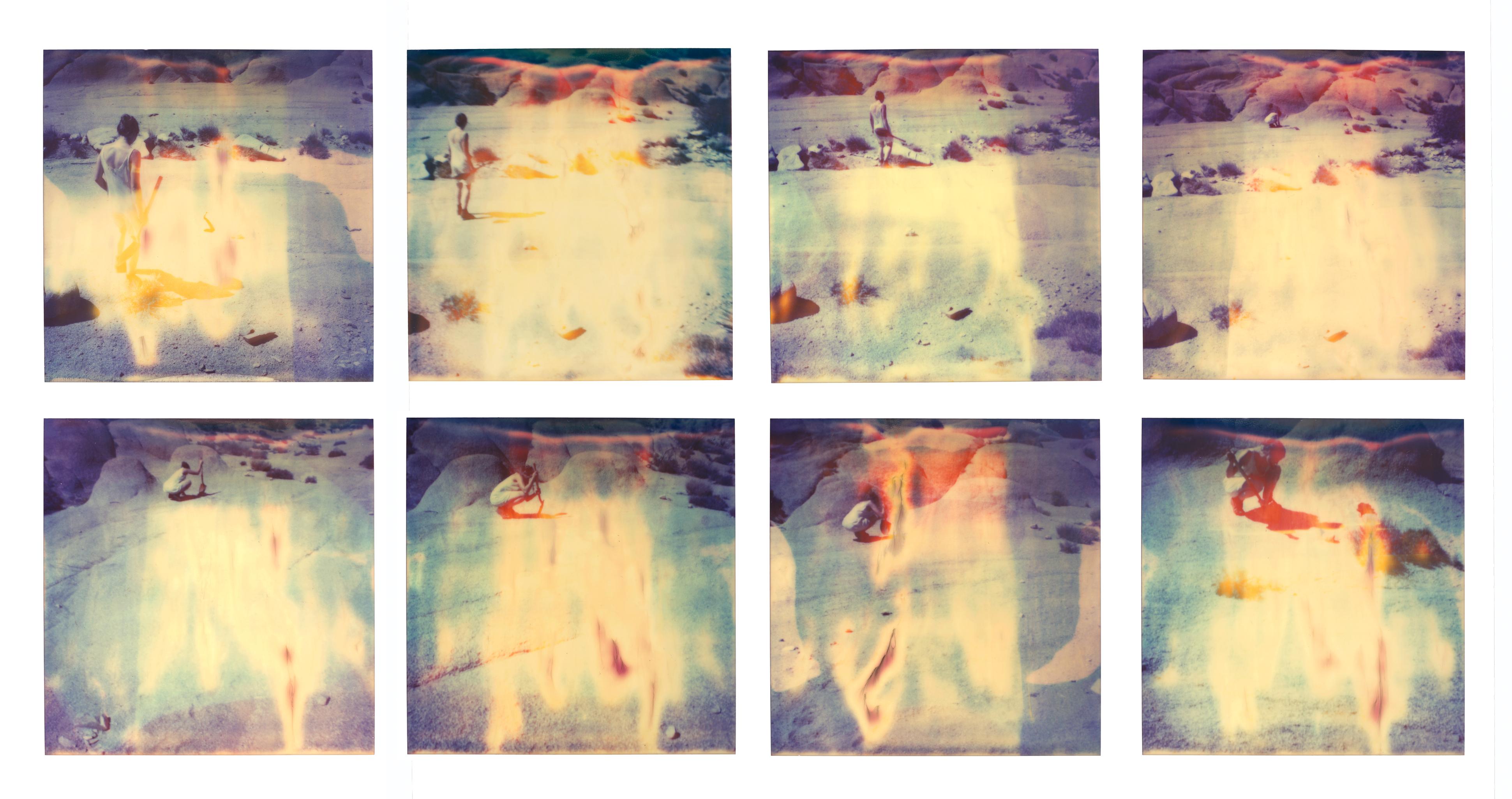 Stefanie Schneider Landscape Photograph - Buried - 8 pieces - Contemporary, Figurative, expired, Polaroid, analog