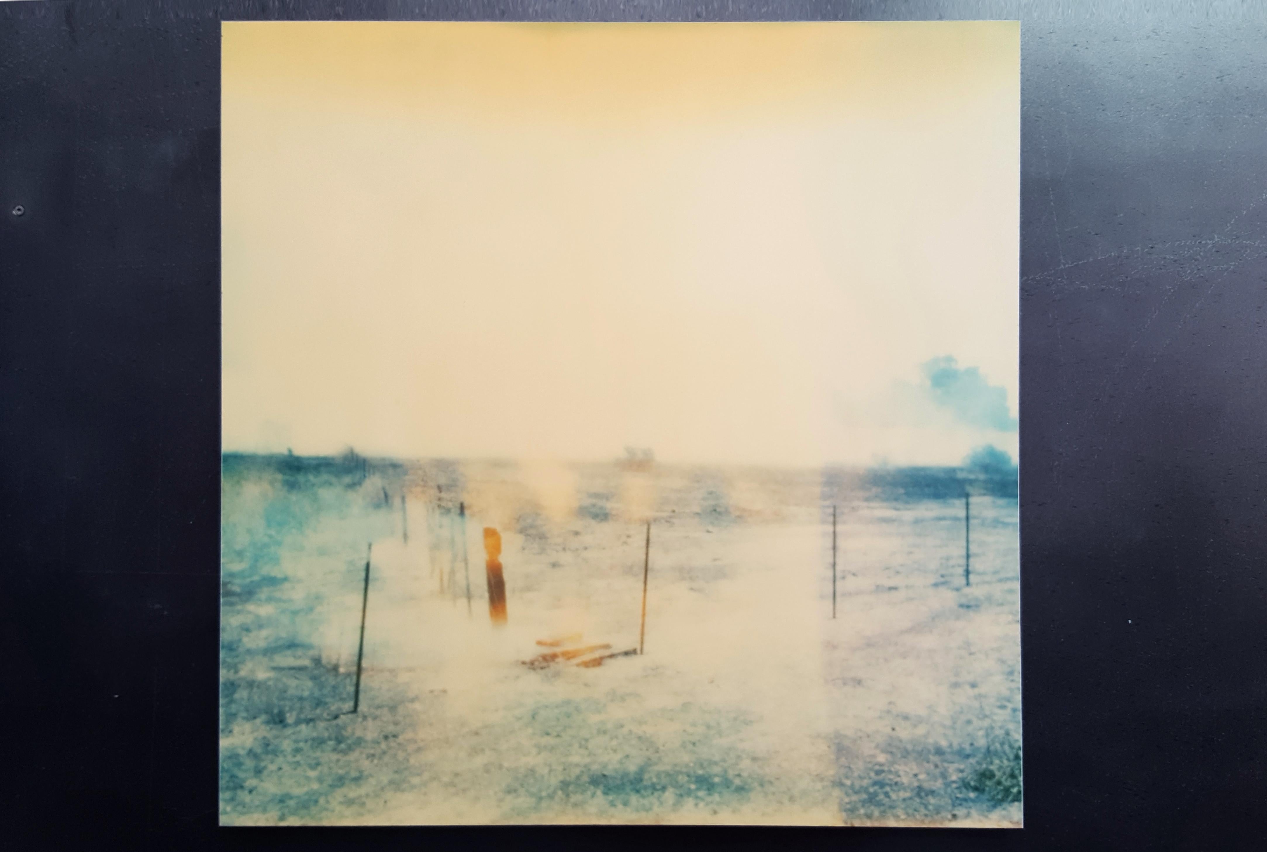 Burning Field III (Last Picture Show) - mounted - Polaroid, Contemporary - Photograph by Stefanie Schneider