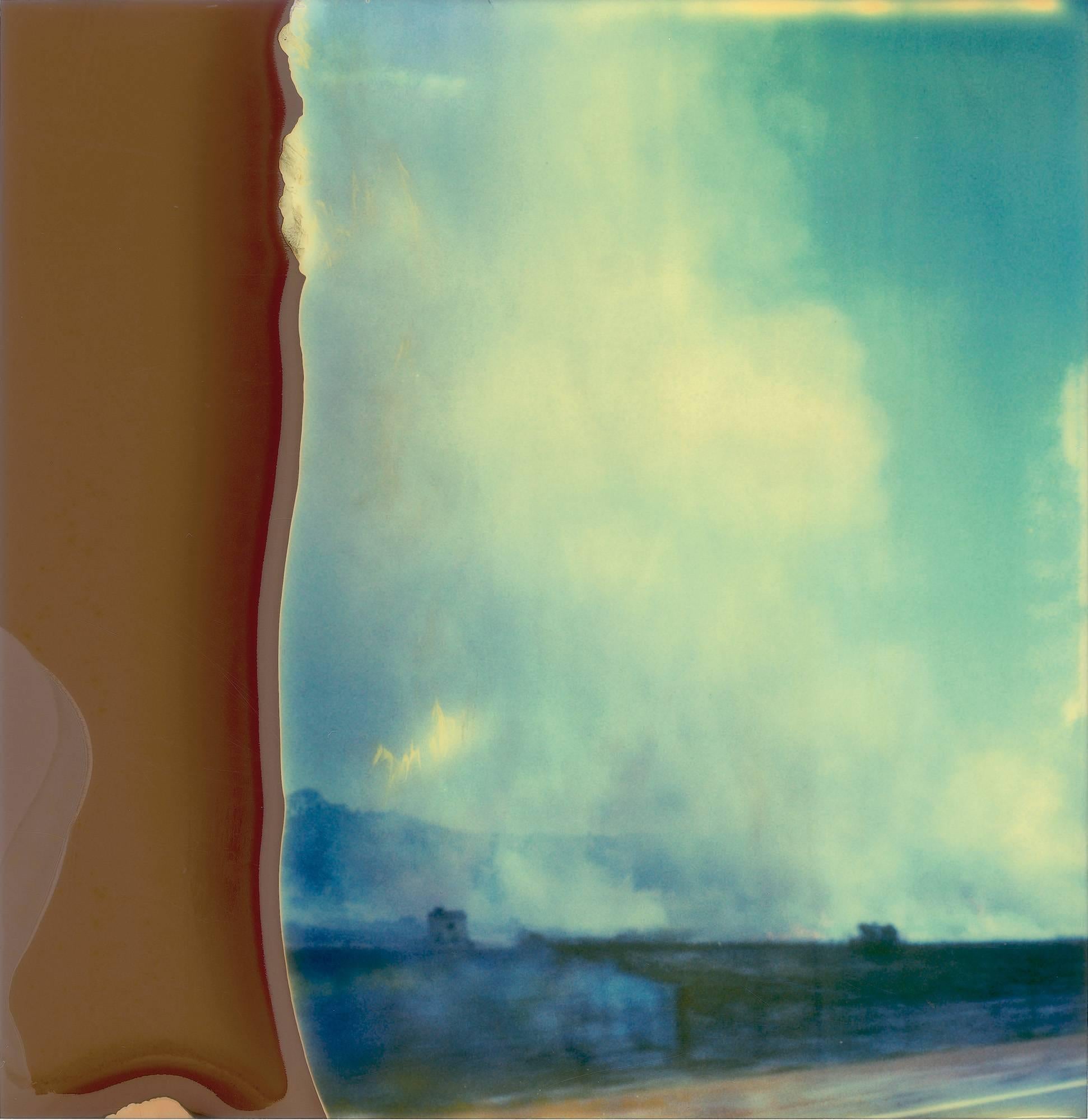 Stefanie Schneider Color Photograph - Burning Field (Stranger than Paradise), mounted - 21st Century, Polaroid, Color