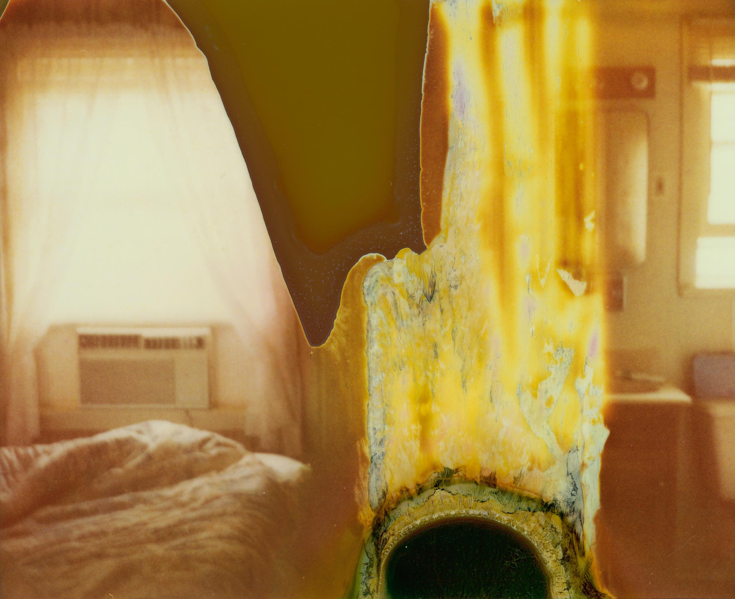 Stefanie Schneider Color Photograph - Burning Motel Memories (Strange Love) - Polaroid, Contemporary