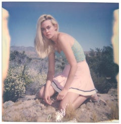 Caitlin in pink Tennis Skirt (Back in the 80's) - Polaroid, Contemporary, Women