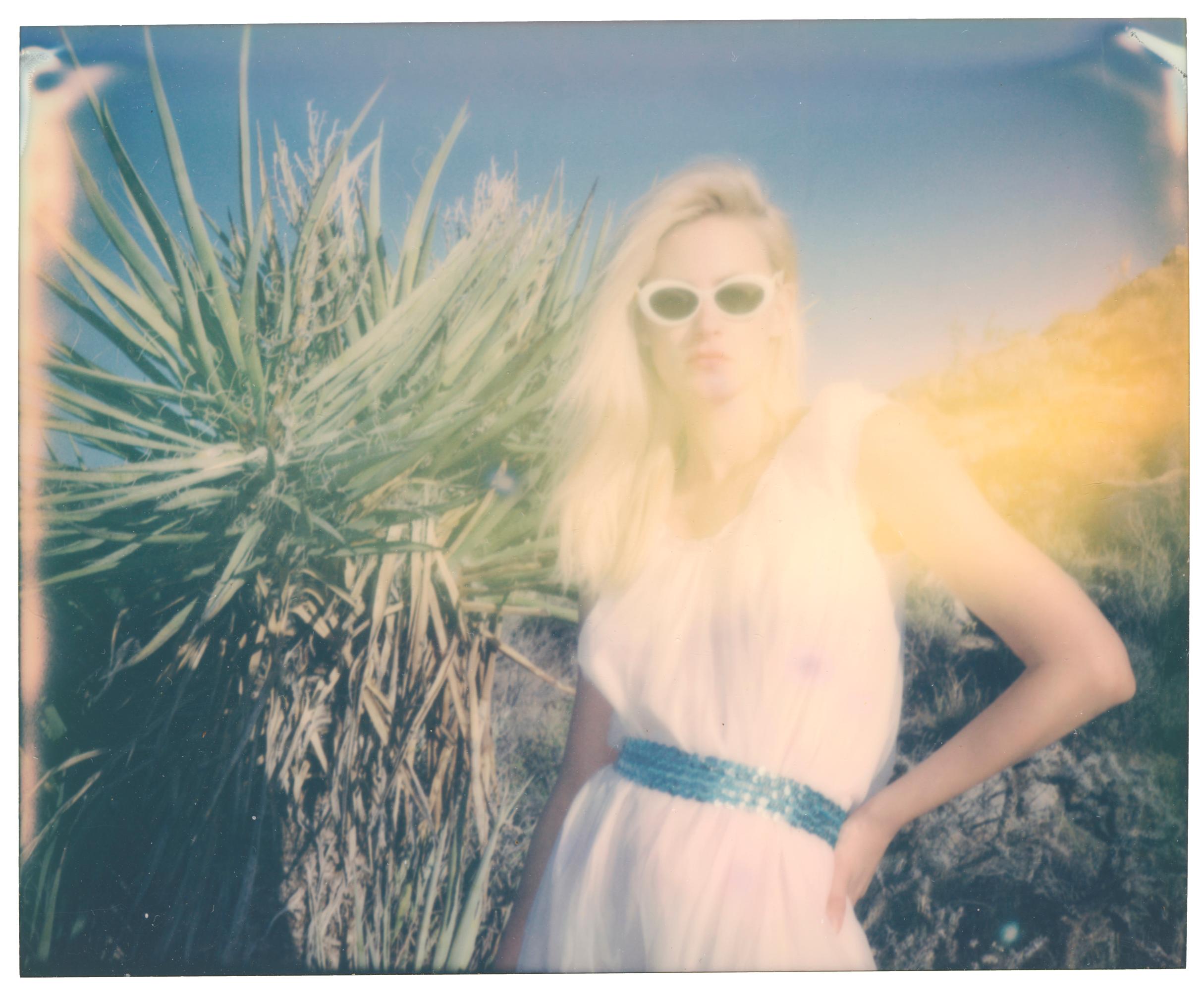 Stefanie Schneider Portrait Photograph - Caitlin with white Sun glasses (Back in the 80's)