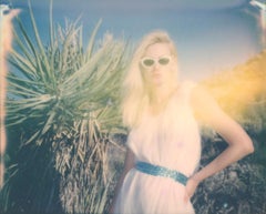 Caitlin with white Sun glasses (Back in the 80's) - Polaroid