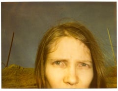 California Blue Screen - 100x136cm - Polaroid, Contemporary, Self-Portrait