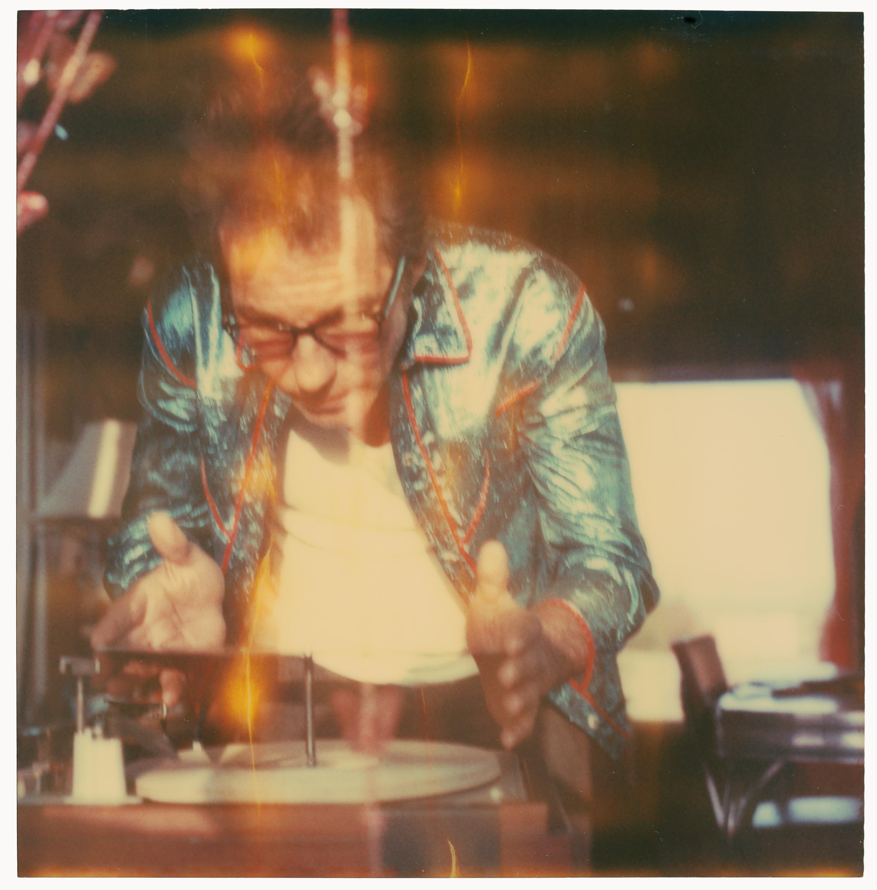 Stefanie Schneider Portrait Photograph - Windmills of your Mind (29 Palms, CA) - Polaroid