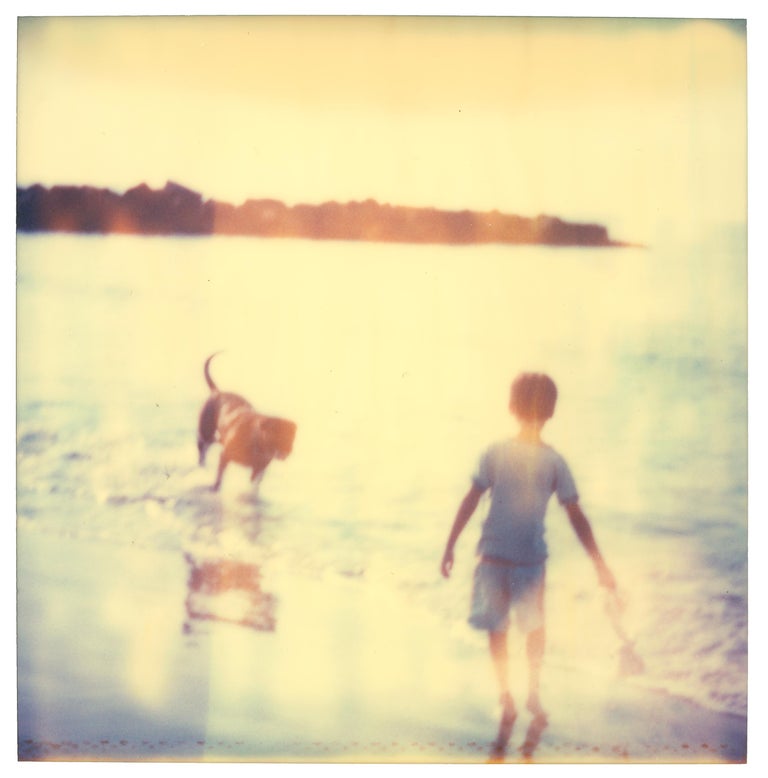 Stefanie Schneider Figurative Photograph - Childhood Memories - 21st Century, Polaroid, Contemporary, Color, Ocean, Dog