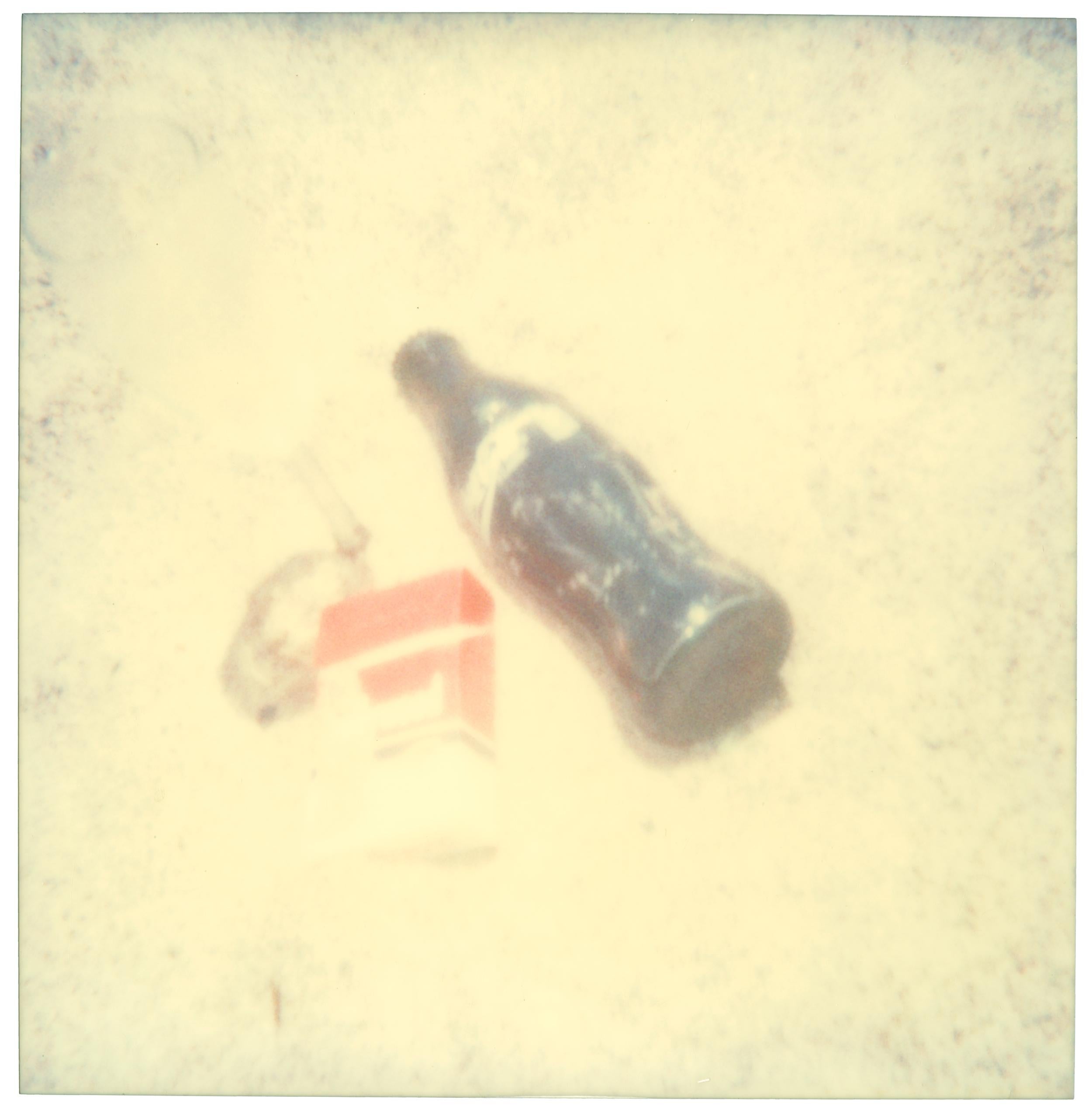 Stefanie Schneider Color Photograph - Coke and Marlboro (Beachshoot) - Polaroid, Contemporary