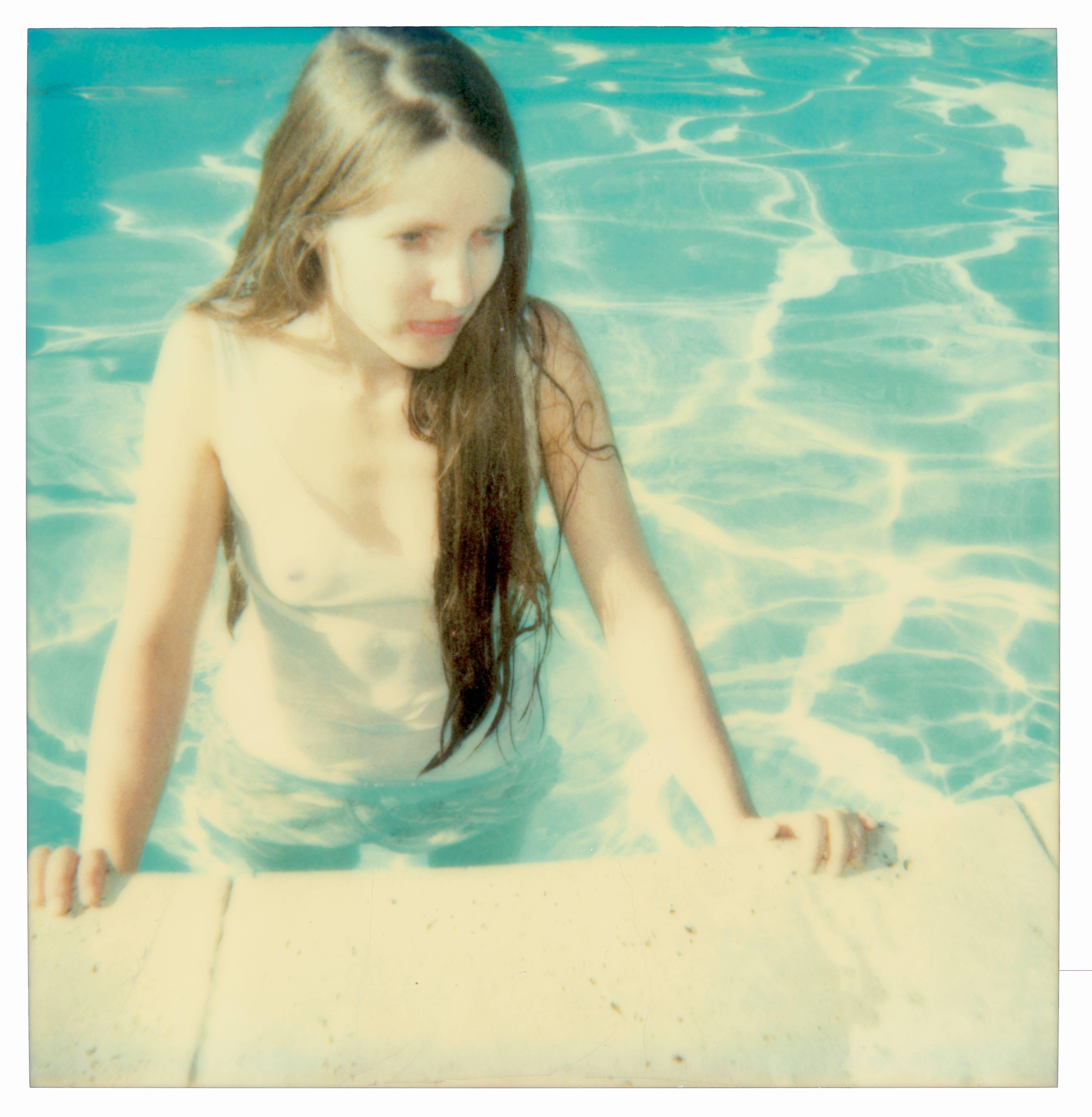 Stefanie Schneider Portrait Photograph - Pool Side (29 Palms, CA) Contemporary, 21st Century, Polaroid, Figurative, Woman