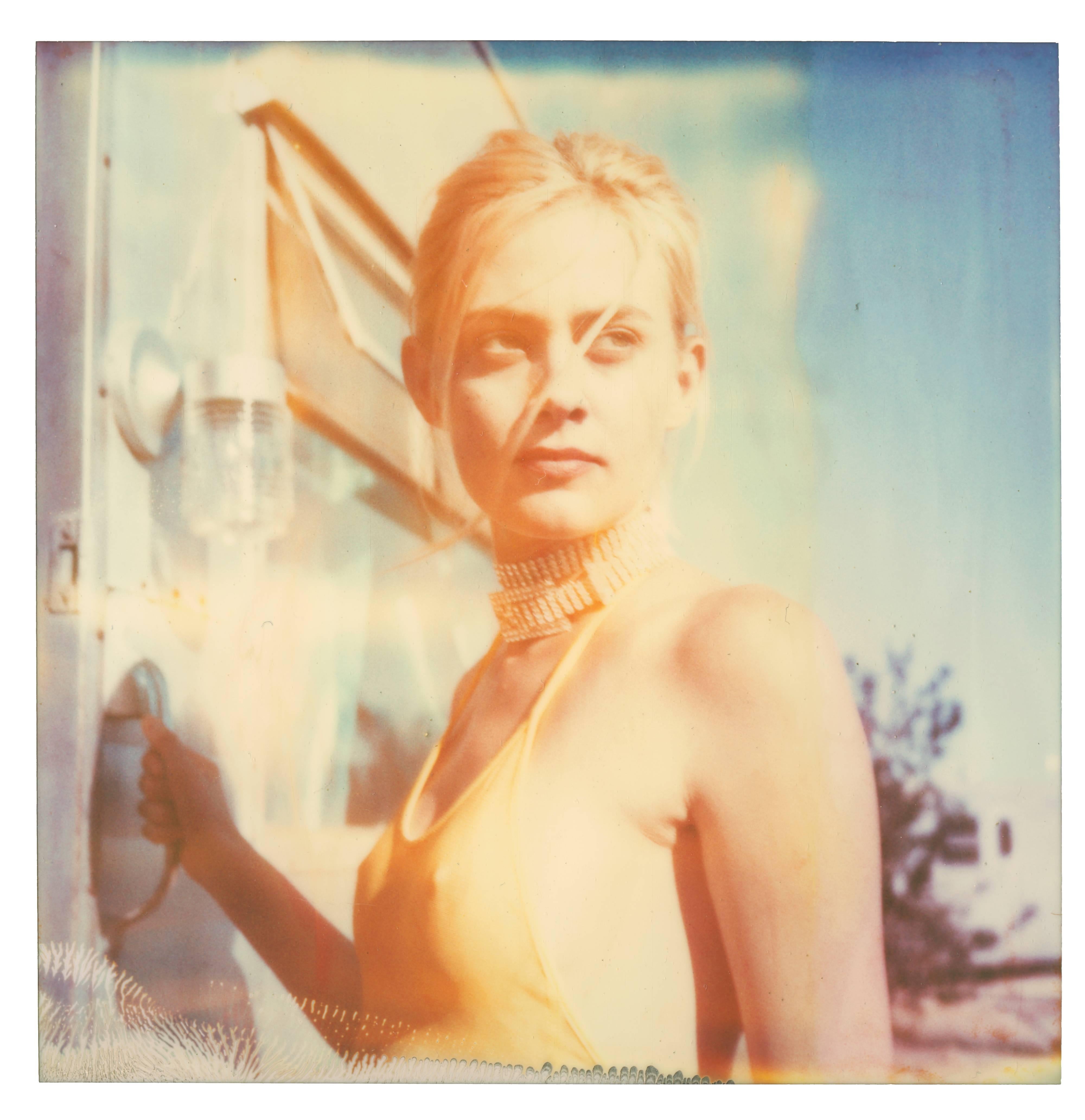 Stefanie Schneider Color Photograph - 007 Jane Bond I (Heavenly Falls) - Polaroid, Figurative Photography, Women