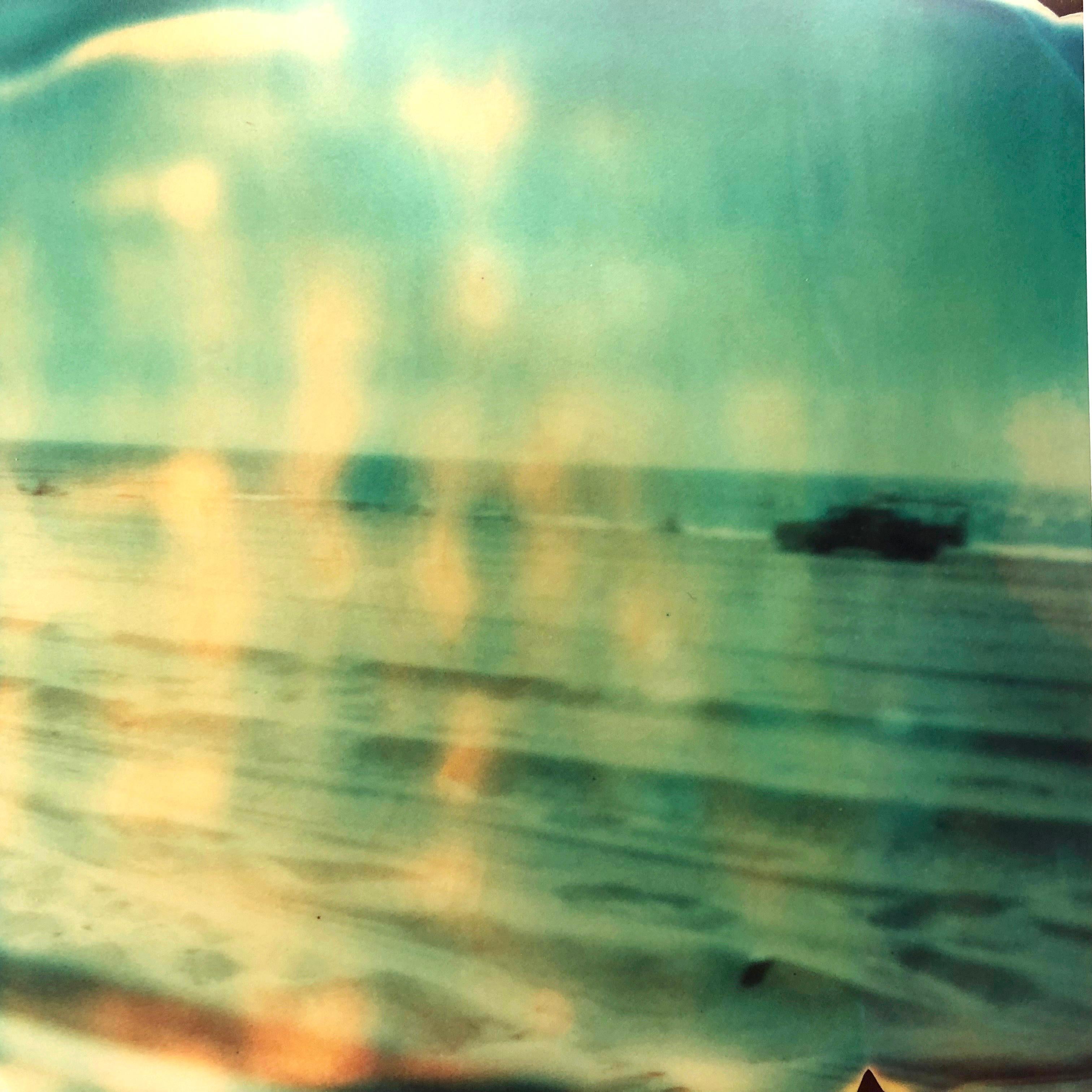 Stefanie Schneider Landscape Photograph - Lifeguard (Malibu) - Contemporary, Landscape, expired, Polaroid, analog