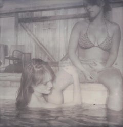 Daisy and Austen in Pool (Till Death do us part) - Polaroid, Figurative, Women