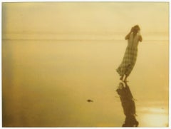 Vintage Dancer on the Beach III (Stranger than Paradise) - Analog, hand-print, Polaroid