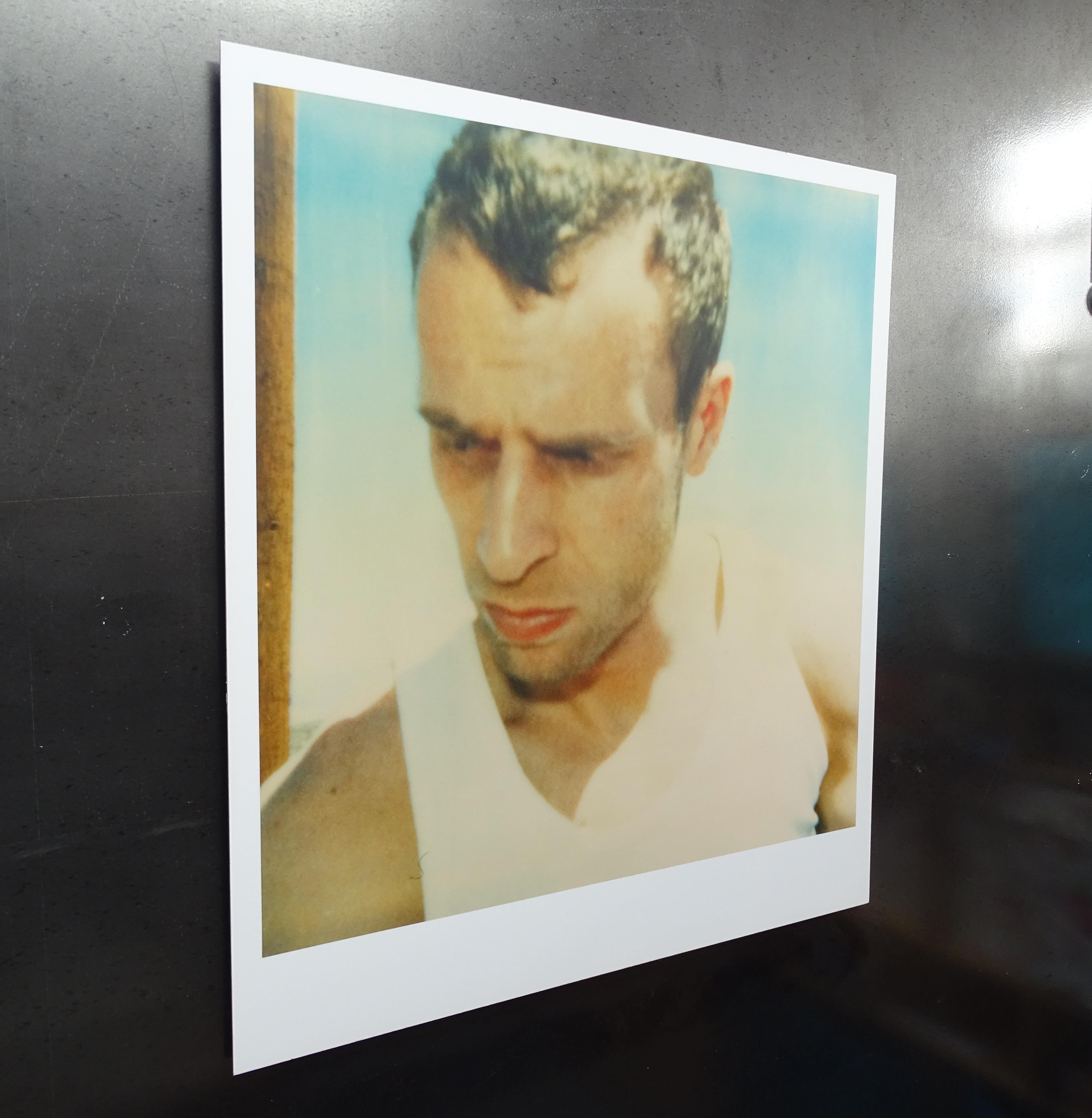 Lavoratore a giornata (Depressione americana) -Contemporaneo, 21° secolo, Polaroid, Ritratto - Color Photograph Verde di Stefanie Schneider