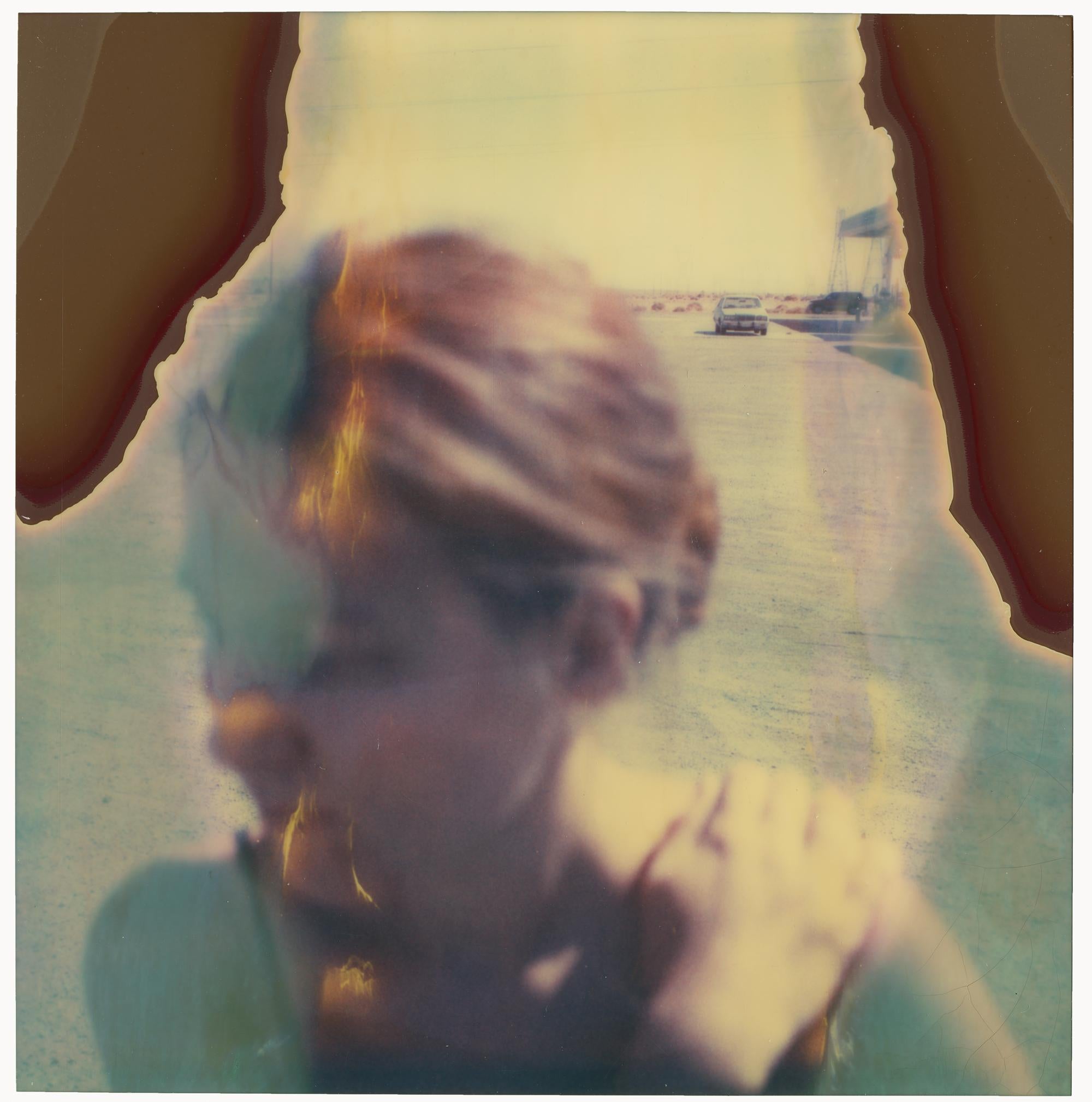 Dayworker - diptych, analog, based on two SX-70 Polaroids - Photograph by Stefanie Schneider