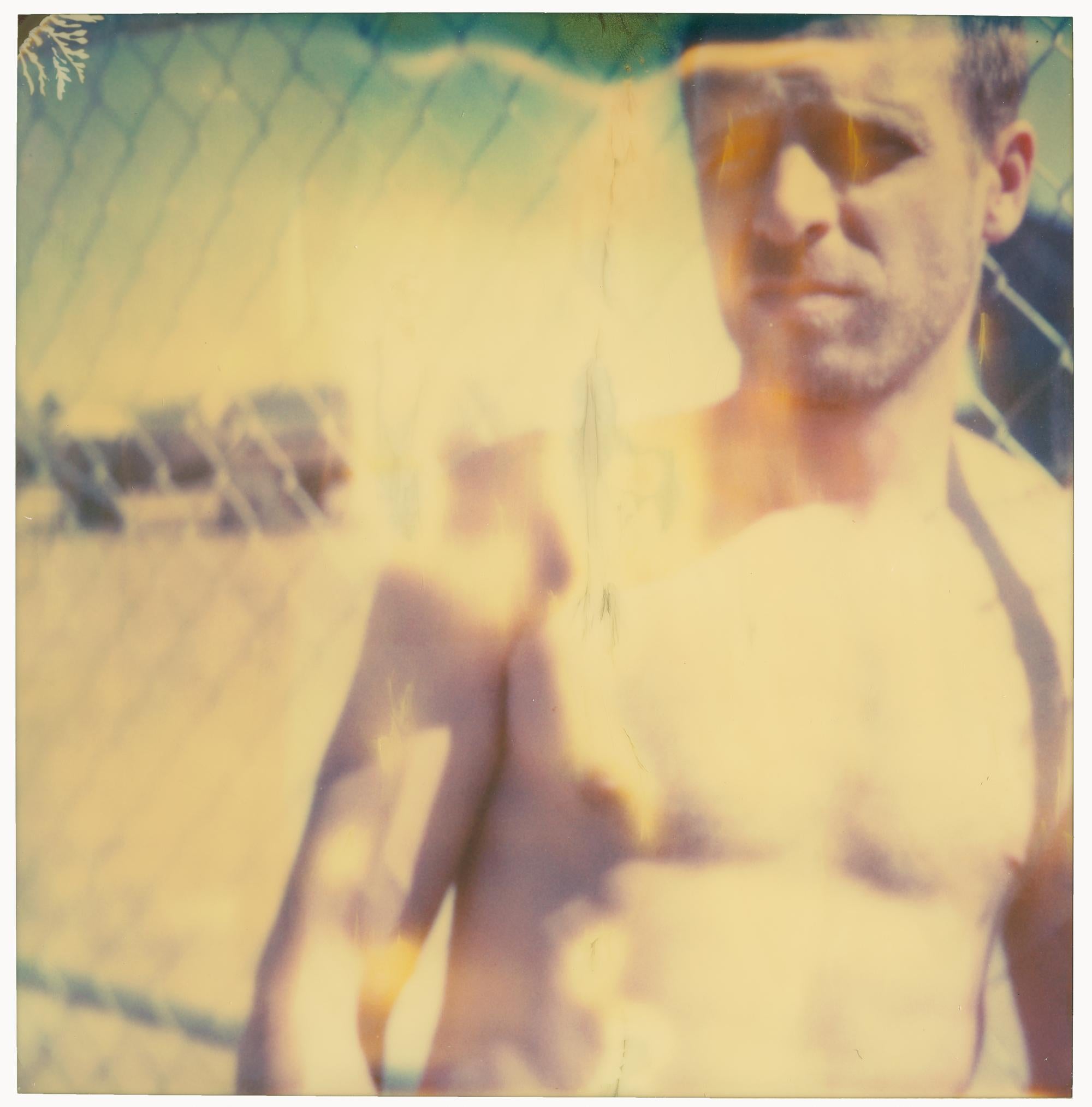 Dayworker - diptych, analog, based on two SX-70 Polaroids - Contemporary Photograph by Stefanie Schneider