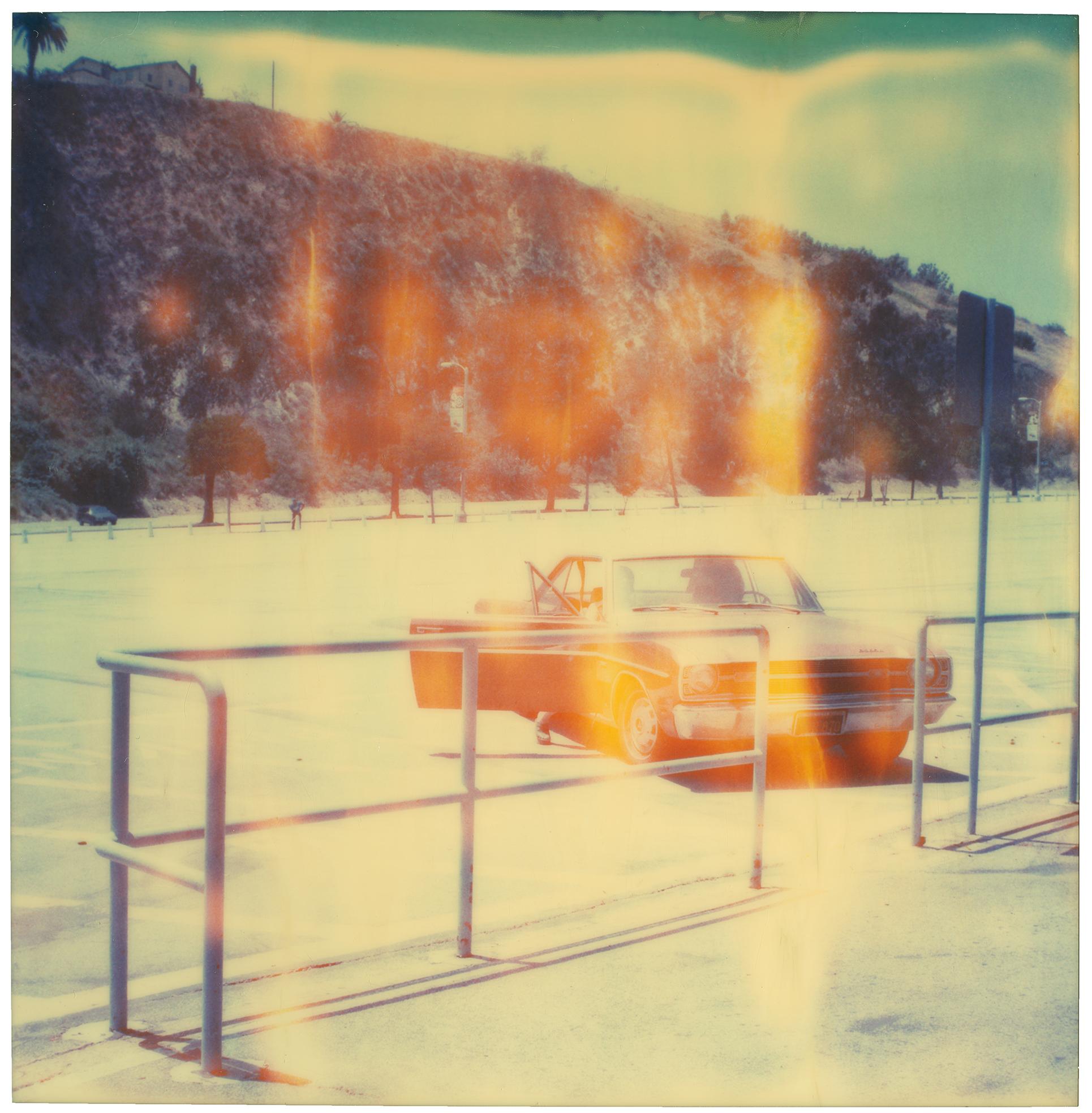 Stefanie Schneider Landscape Photograph - Dodgers Stadium, Echo Park - Polaroid, Landscape, 20th Century, Contemporary