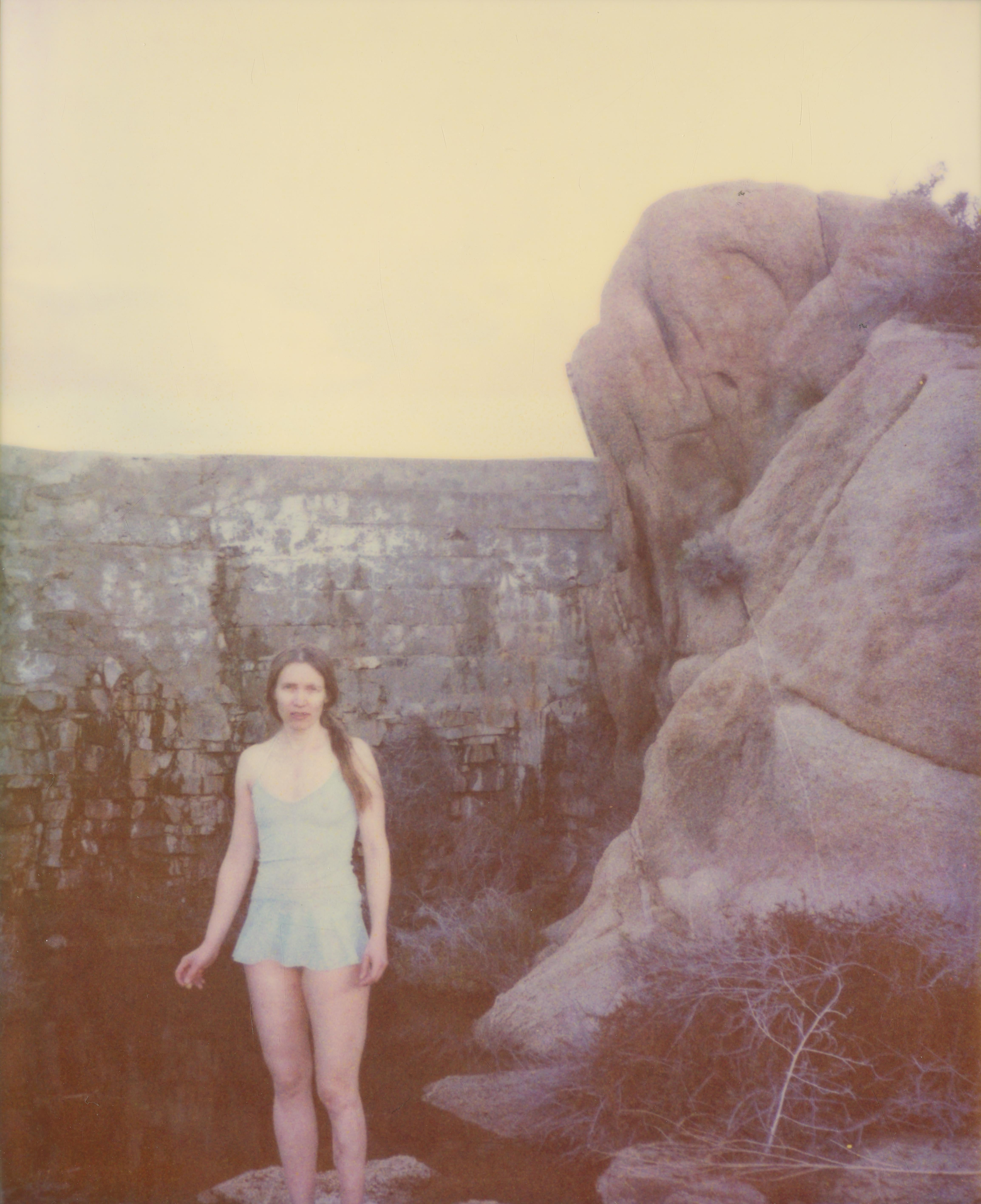 Dream No. 4 (Sidewinder) diptych - Analog, Hand-Print, Mounted, Polaroid - Outsider Art Photograph by Stefanie Schneider