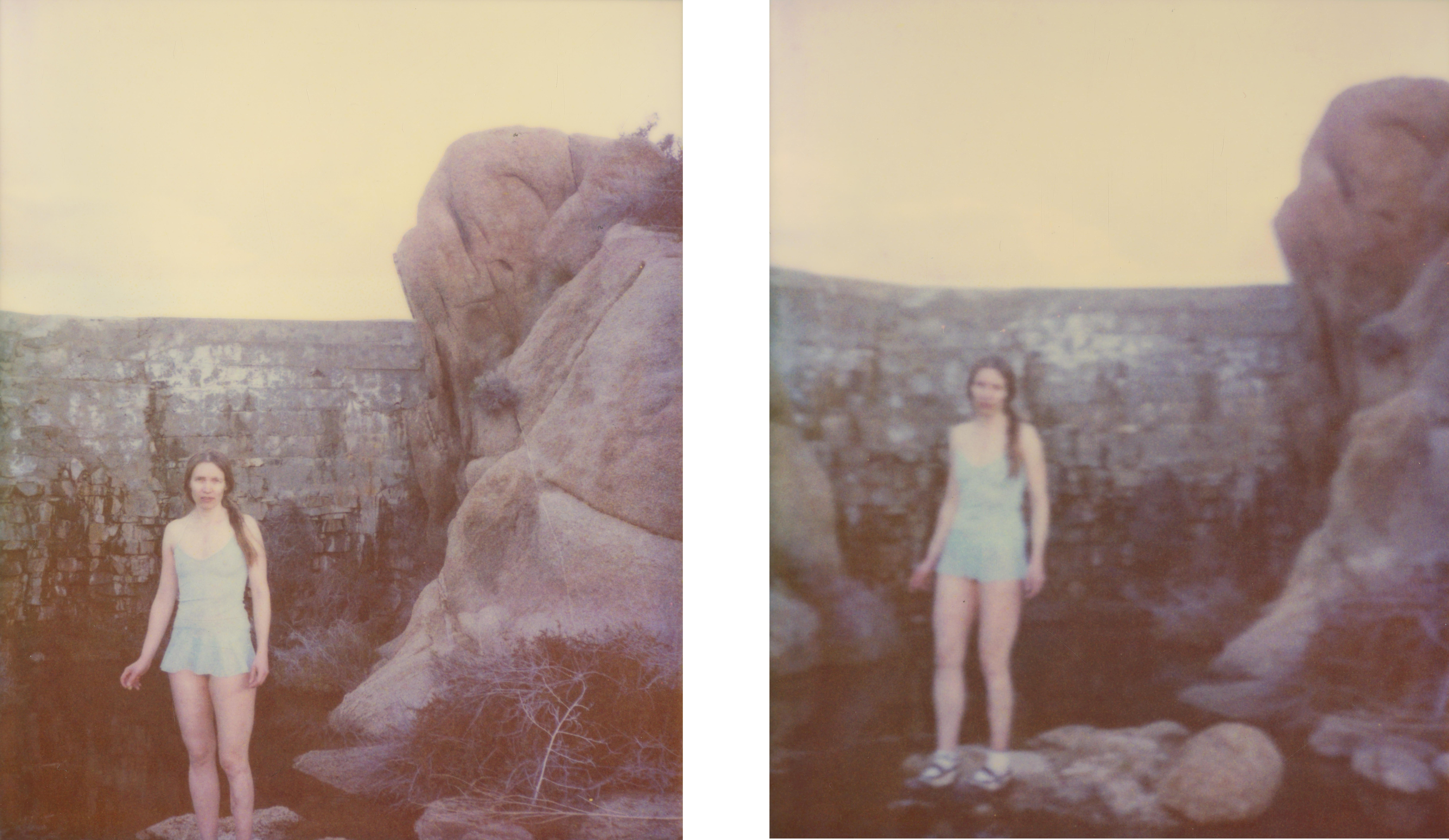 Stefanie Schneider Color Photograph – Dream No. 4 (Sidewinder) Diptychon - Analog, Handdruck, montiert, Polaroid