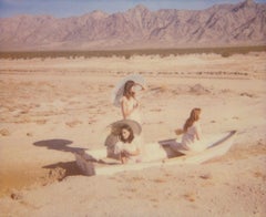 Dream Scene on Salt Lake - analog hand-print, Polaroid, Figurative