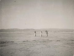 Scena di sogno sul lago salato - Polaroid, Figurativo, Paesaggio, Deserto