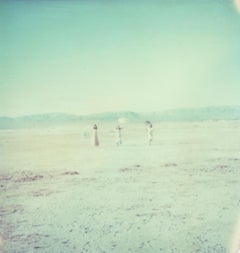 Scena di sogno sul lago salato - Polaroid, Figurativo, Paesaggio, Deserto