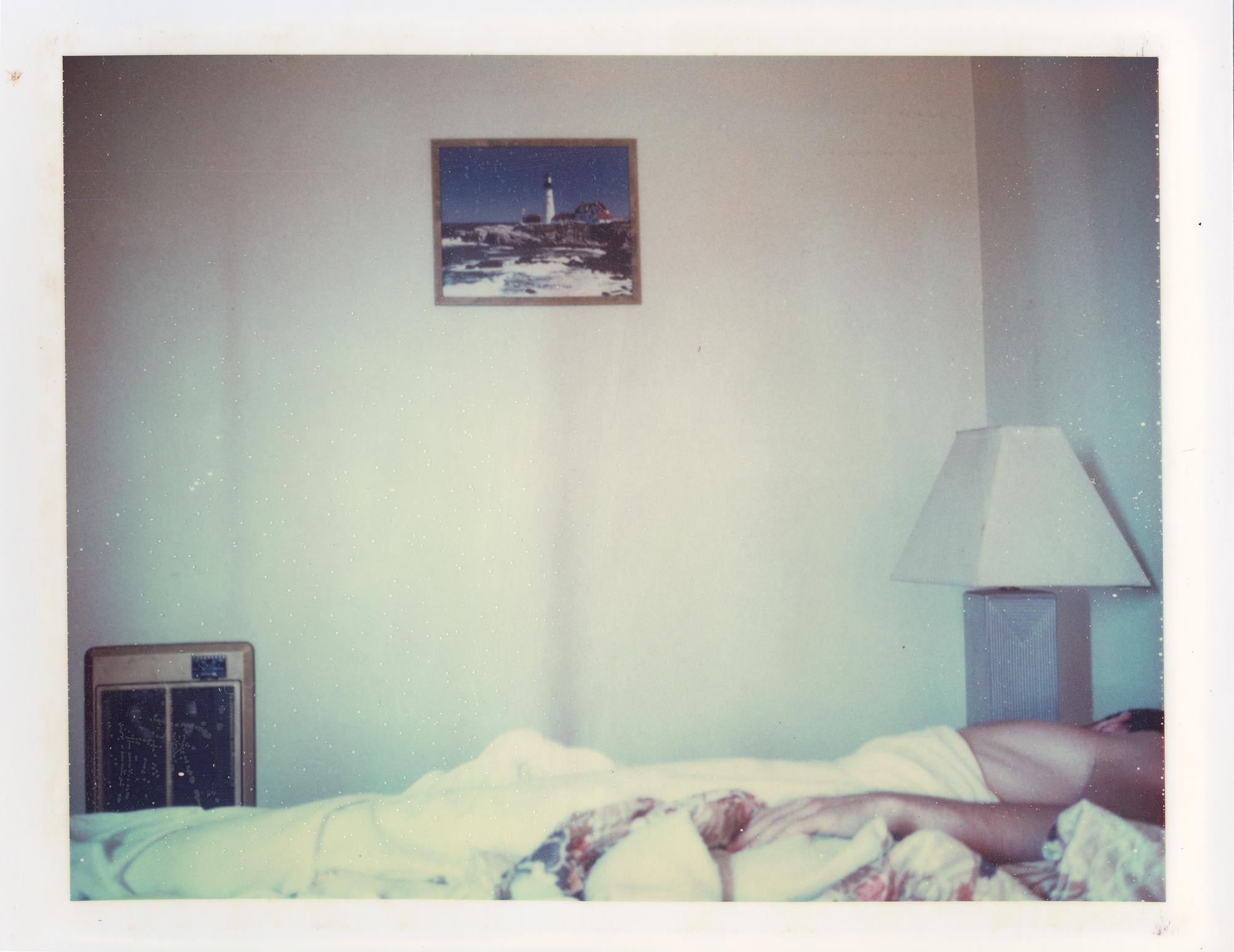 Stefanie Schneider Figurative Photograph - 'Dreaming of the Lighthouse' based on an original Polaroid, 21st Century, Color
