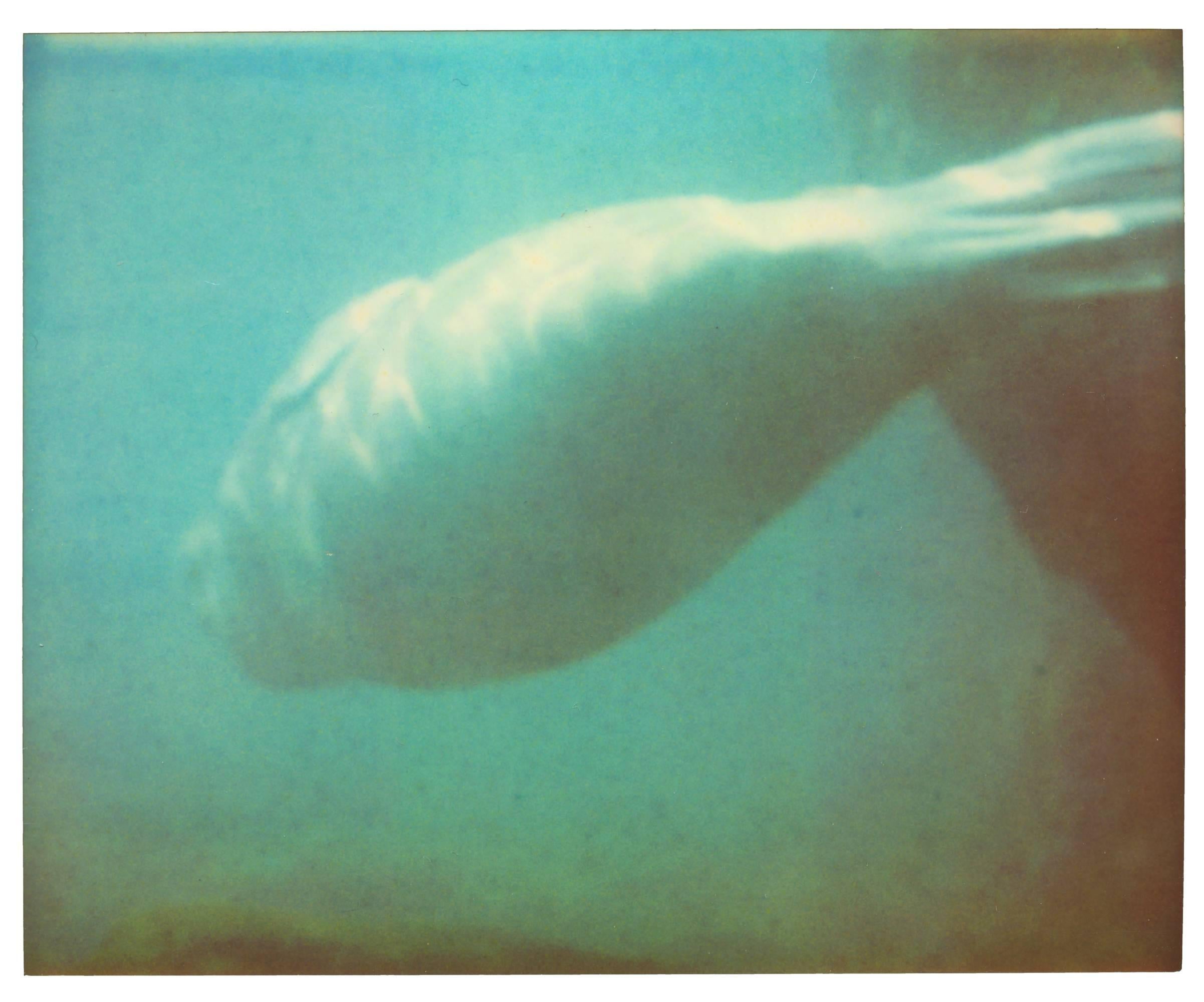 Stefanie Schneider Portrait Photograph - Dugong IV - Stay, Contemporary, Polaroid, Color, Coney Island, Animal, Blue
