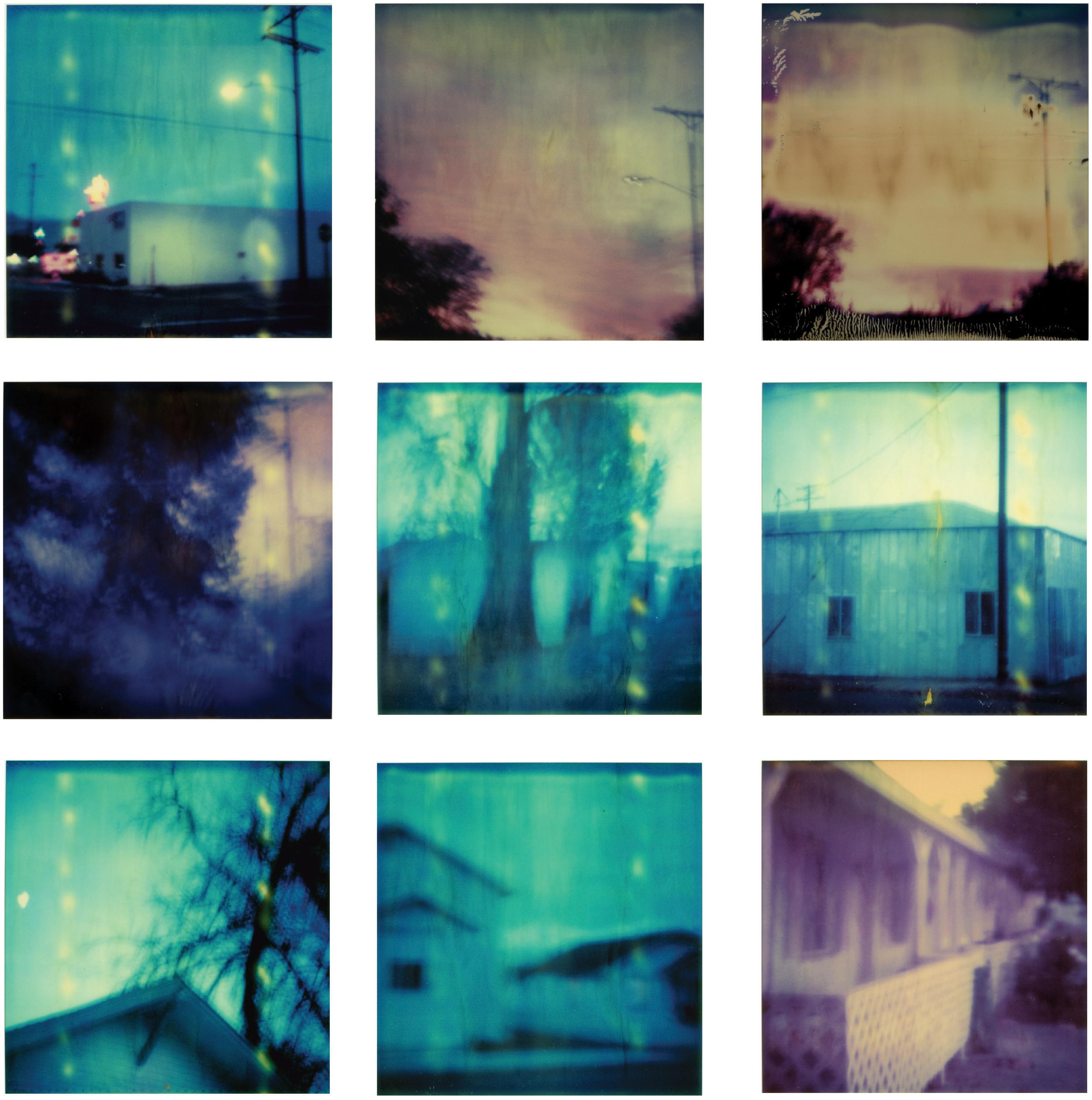 Stefanie Schneider Landscape Photograph - Dusk - Contemporary, Abstract, Landscape, Polaroid, Photograph, analog, 9 pieces
