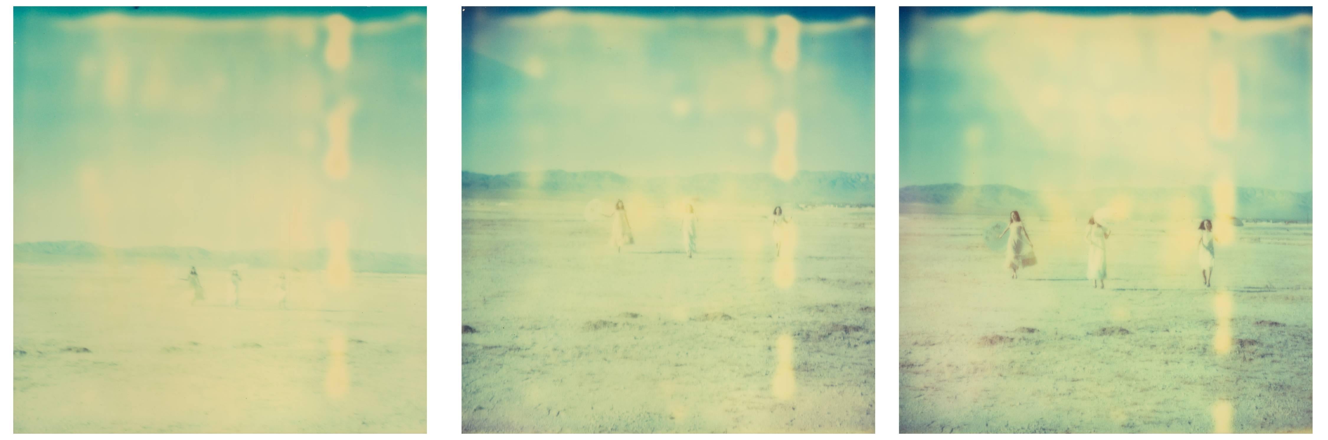 Landscape Photograph di Stefanie Schneider - Incantato (Scena di sogno sul lago salato), trittico