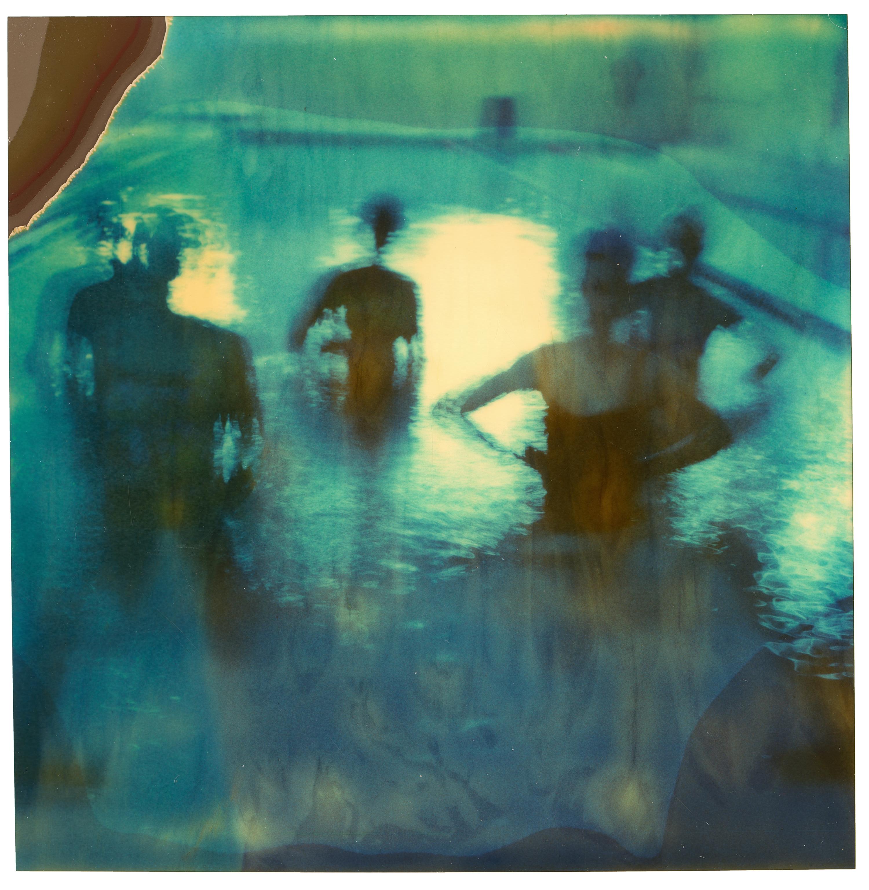 Stefanie Schneider Color Photograph - Exercise (Suburbia) - Contemporary, Polaroid, Women, Pool