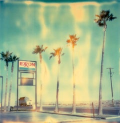 Exxon - Contemporary, Landscape, USA, Polaroid, Land, Color, photograph