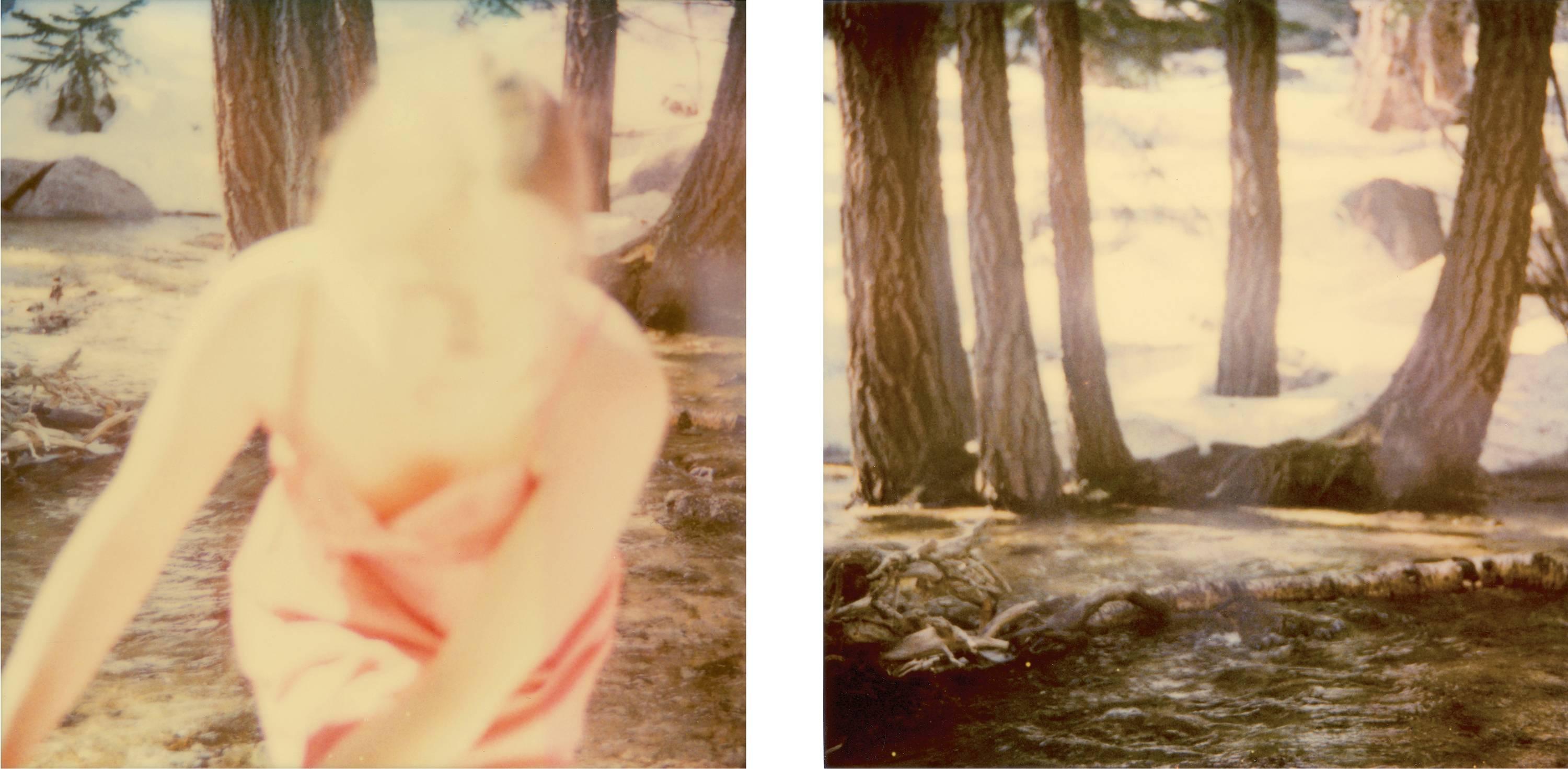 Stefanie Schneider Portrait Photograph – Zeitgenössisches, 21. Jahrhundert, Polaroid-Diptychon, je 128x125 cm