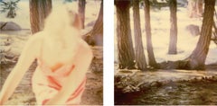 Zeitgenössisches, 21. Jahrhundert, Polaroid-Diptychon, je 128x125 cm