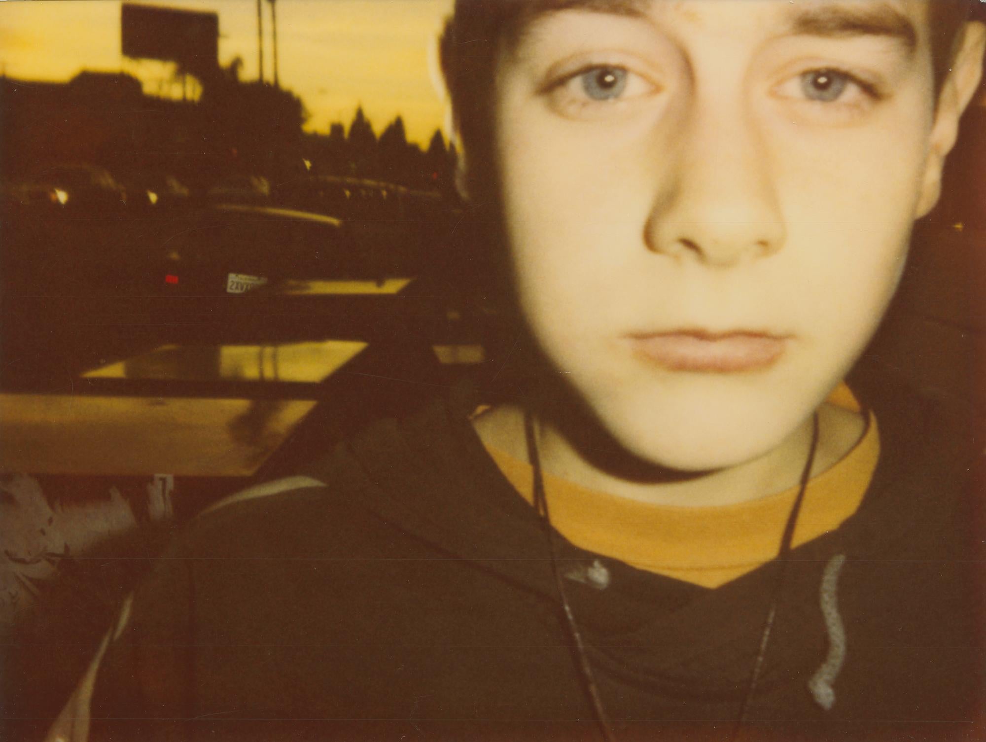 Felix on Melrose Avenue, LA (California Blue Screen) - stampa analogica, vintage