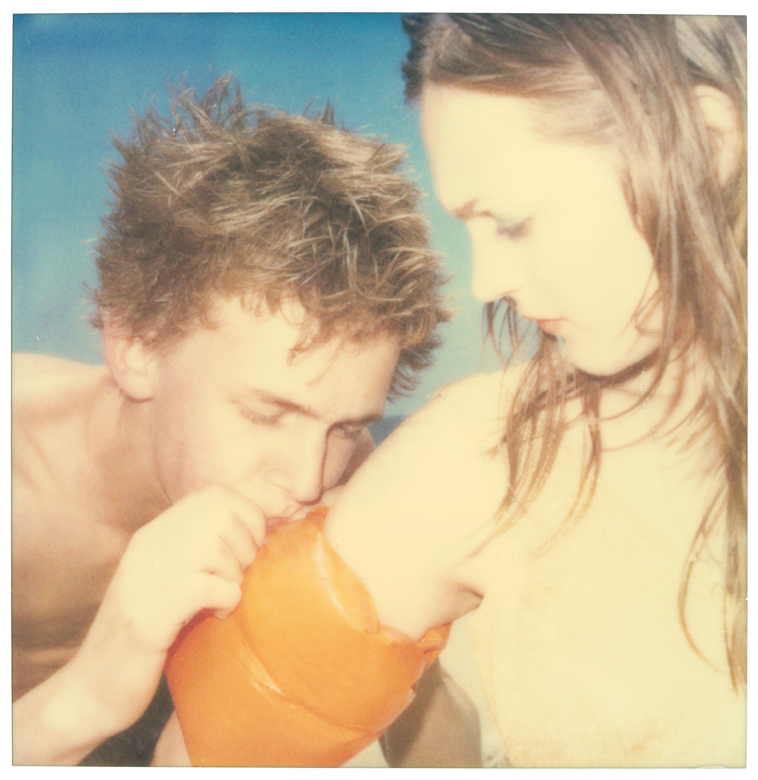 Stefanie Schneider Portrait Photograph - Floaties (Beachshoot) - Polaroid