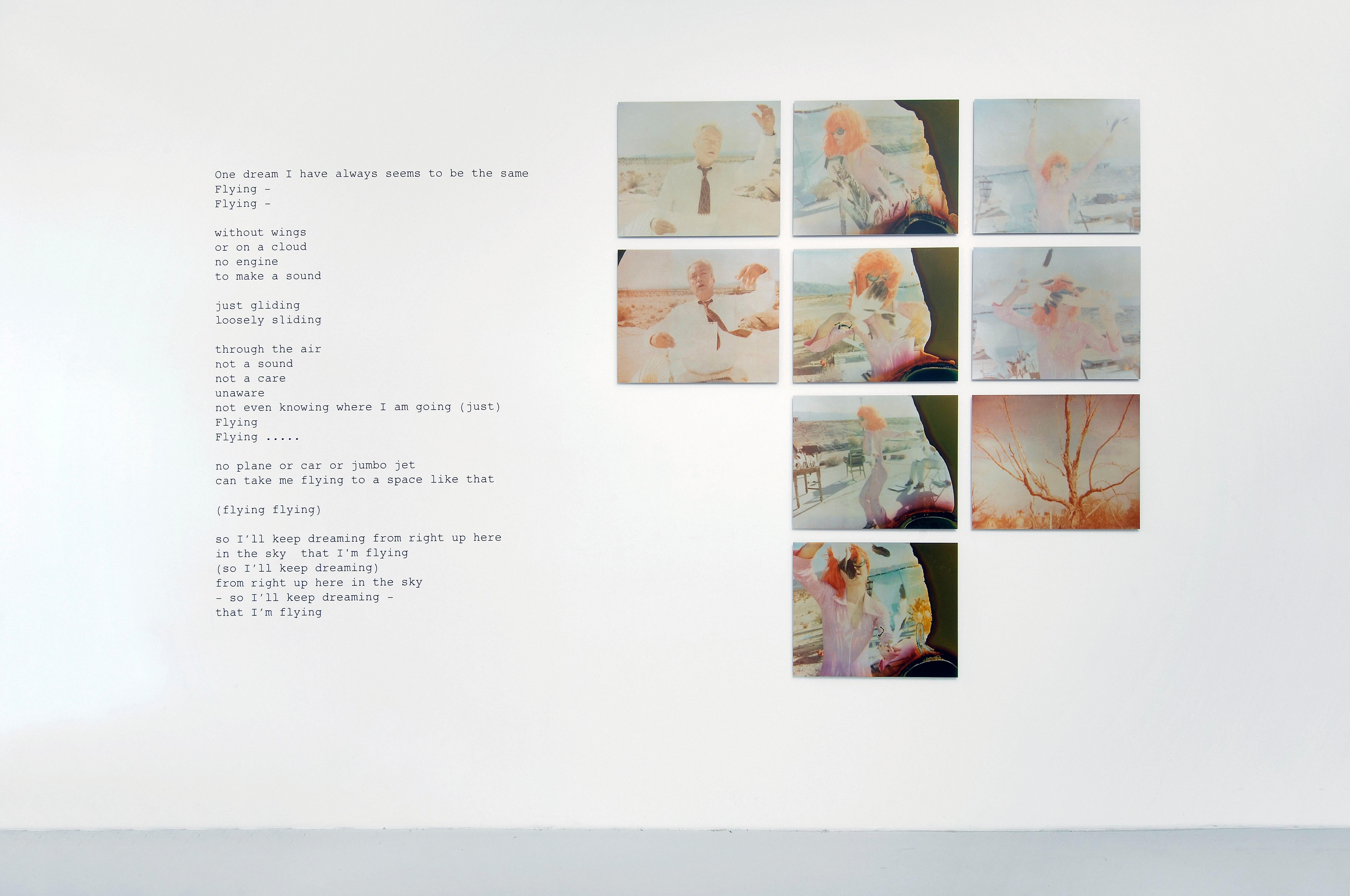 Stefanie Schneider Portrait Photograph - Flying (Stage of Consciousness) - analog, mounted, installation