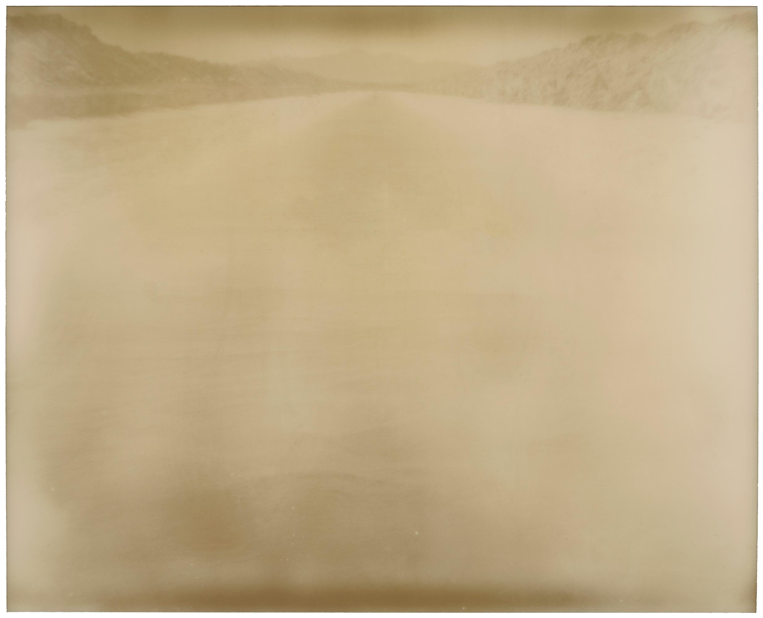 Stefanie Schneider Black and White Photograph - Forgotten Land (California Badlands) - Contemporary, Polaroid, Landscape