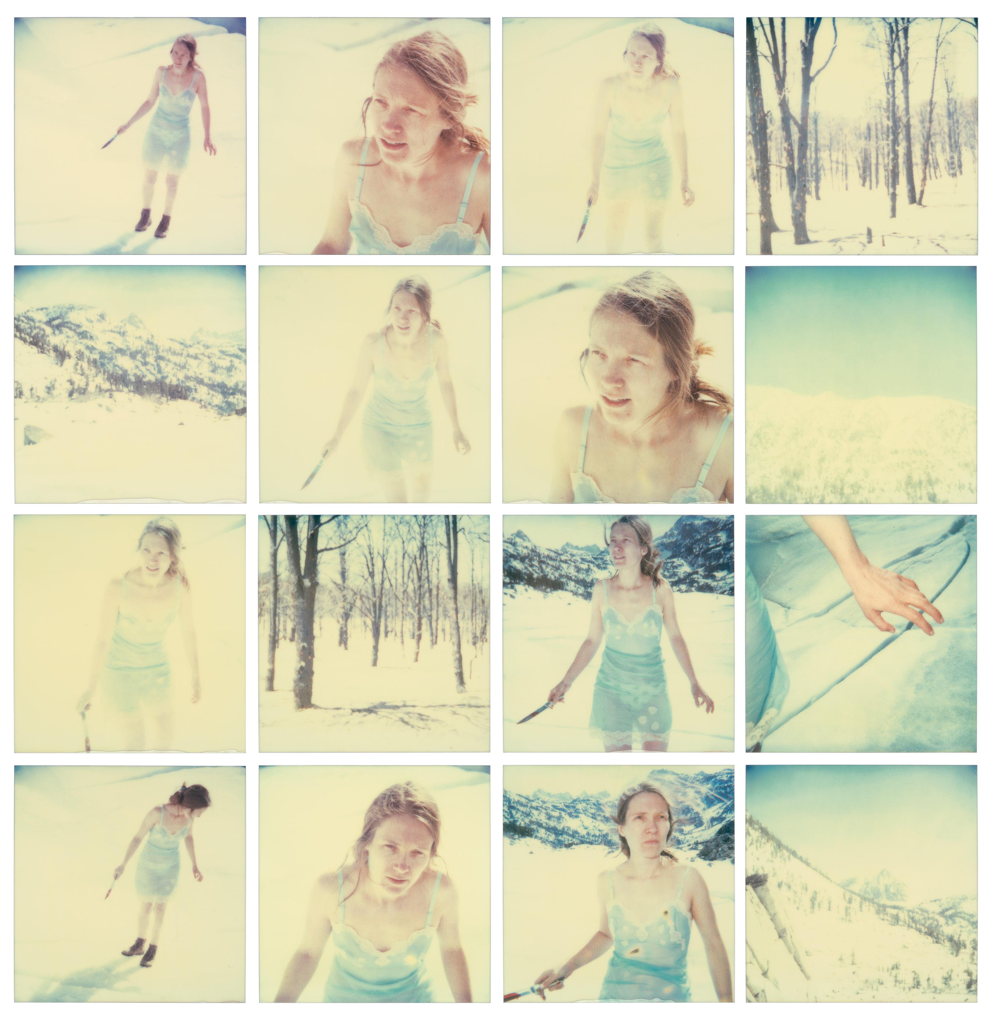 Stefanie Schneider Landscape Photograph - Frozen (16 pieces) Contemporary, Landscape, USA, Polaroid, Figurative, Ice, Snow