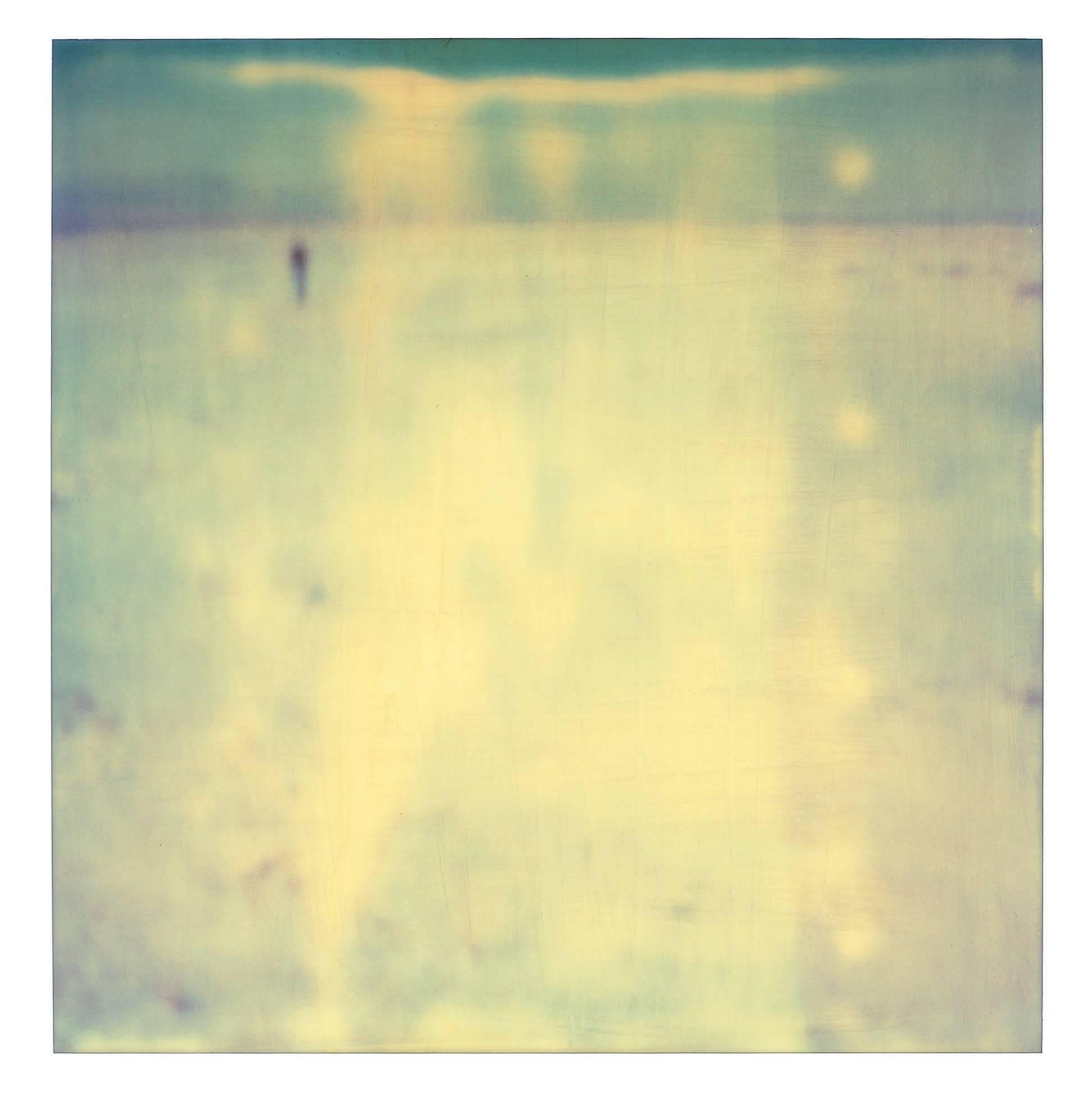 Gasoline, Contemporary, 21st Century, Polaroid, Figurative, Photograph, triptych - Beige Color Photograph by Stefanie Schneider