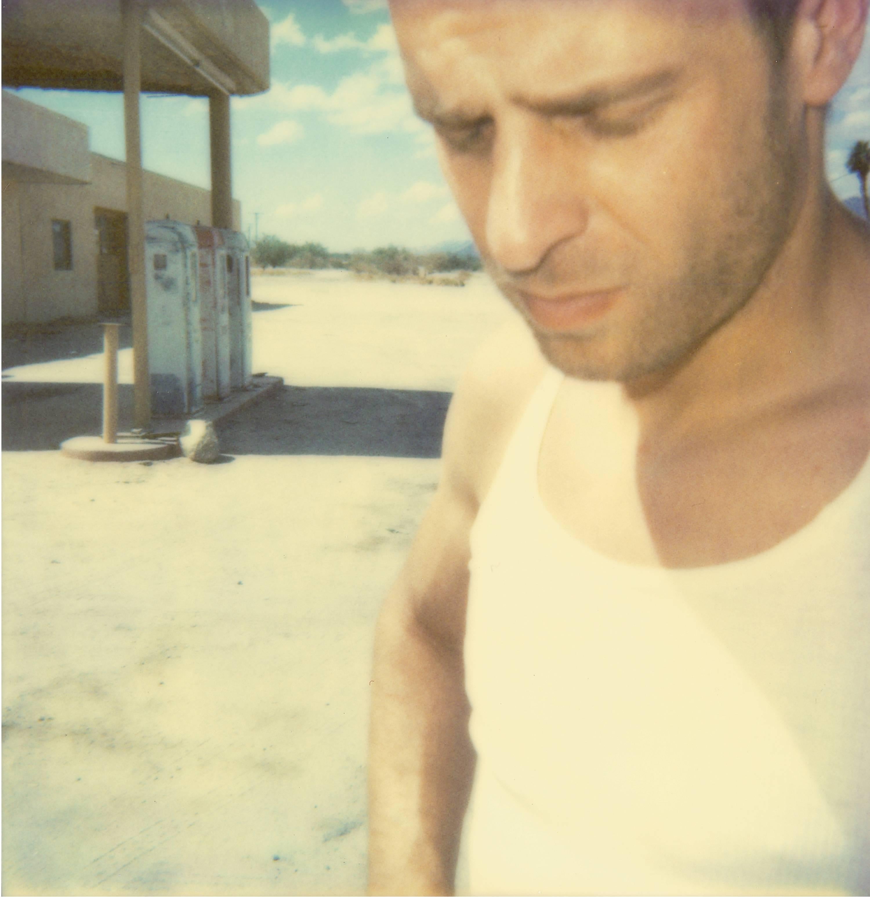 Gasstation (triptych) - analog, Polaroid, Contemporary, 21st Century, Color For Sale 1