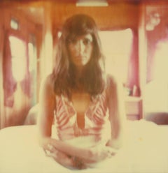 Gravity (The Girl behind the White Picket Fence) - Polaroid, Contemporary, Color