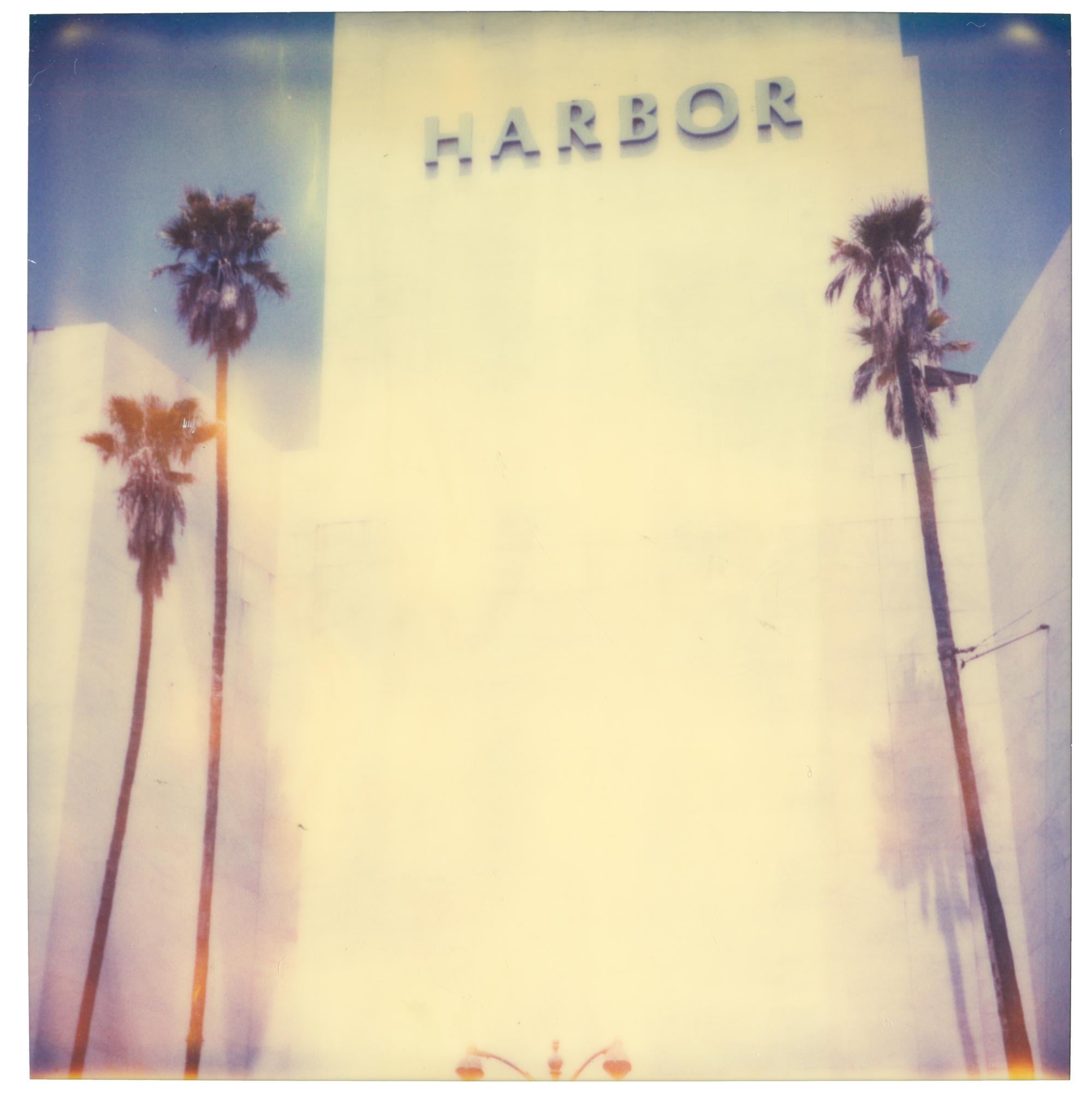 Stefanie Schneider Color Photograph - Harbor Building, LA - Contemporary, Landscape, Polaroid