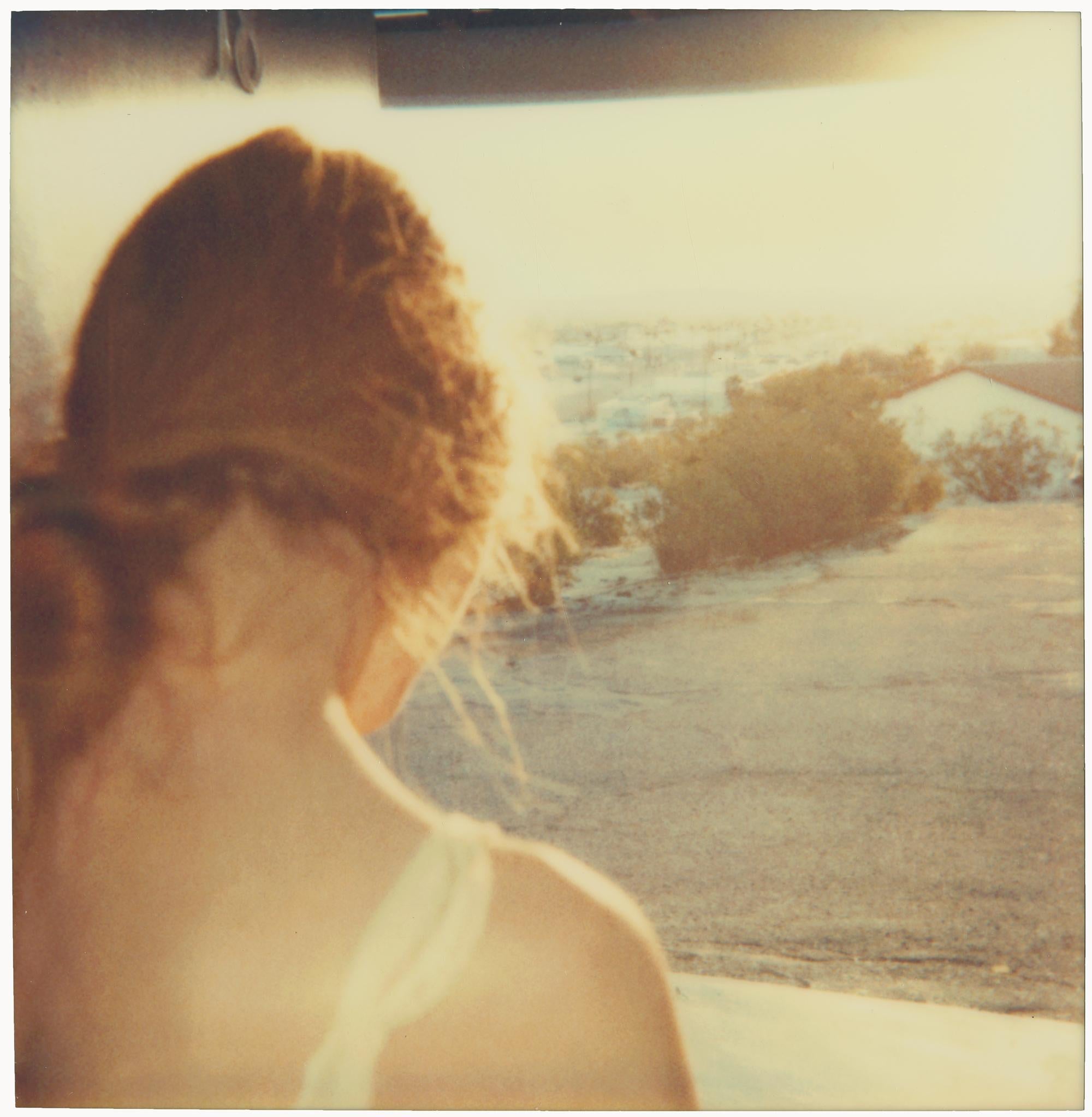 Hillview Motel (Last Picture Show) - analog, mounted, based on 3 Polaroids - Contemporary Photograph by Stefanie Schneider